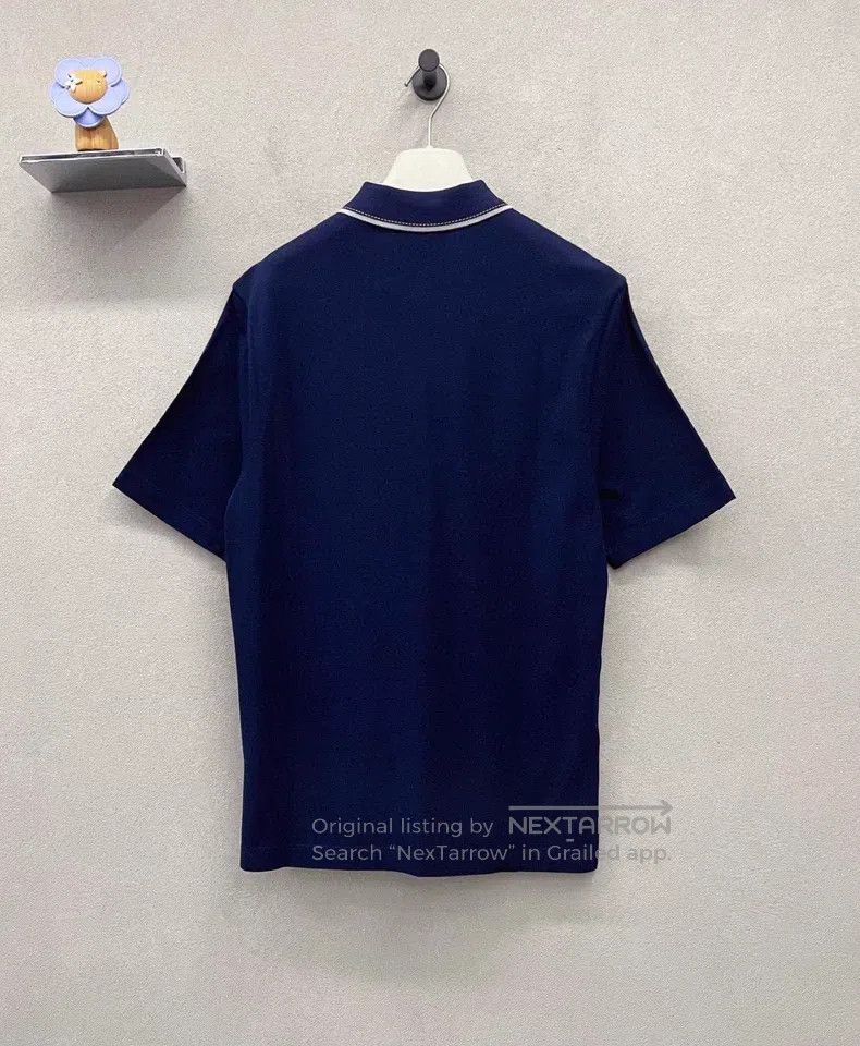 Hermes Hermes Short-sleeved Polo shirt, dark blue Size US M / EU 48-50 / 2 - 2 Thumbnail