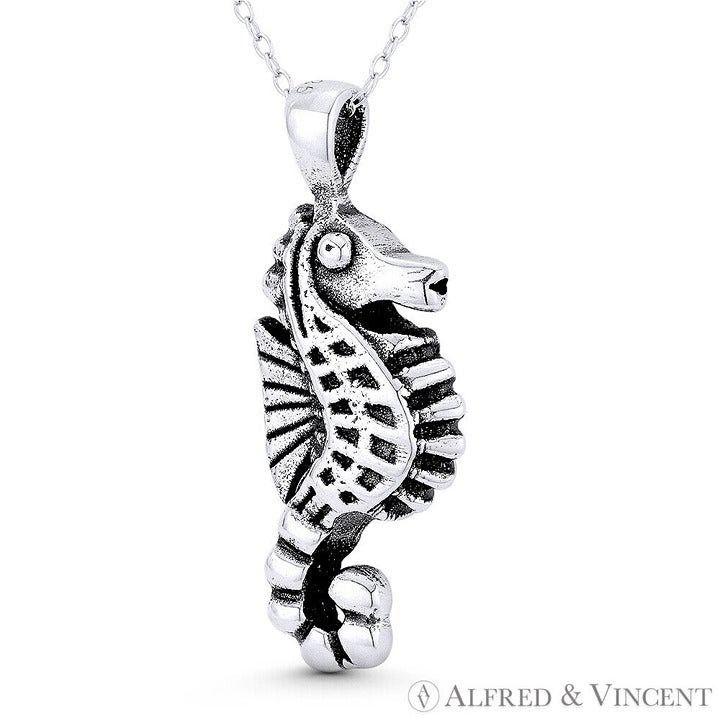 Other Seahorse Ocean Sealife Charm Pendant in .925 Sterling Silver Size ONE SIZE - 1 Preview