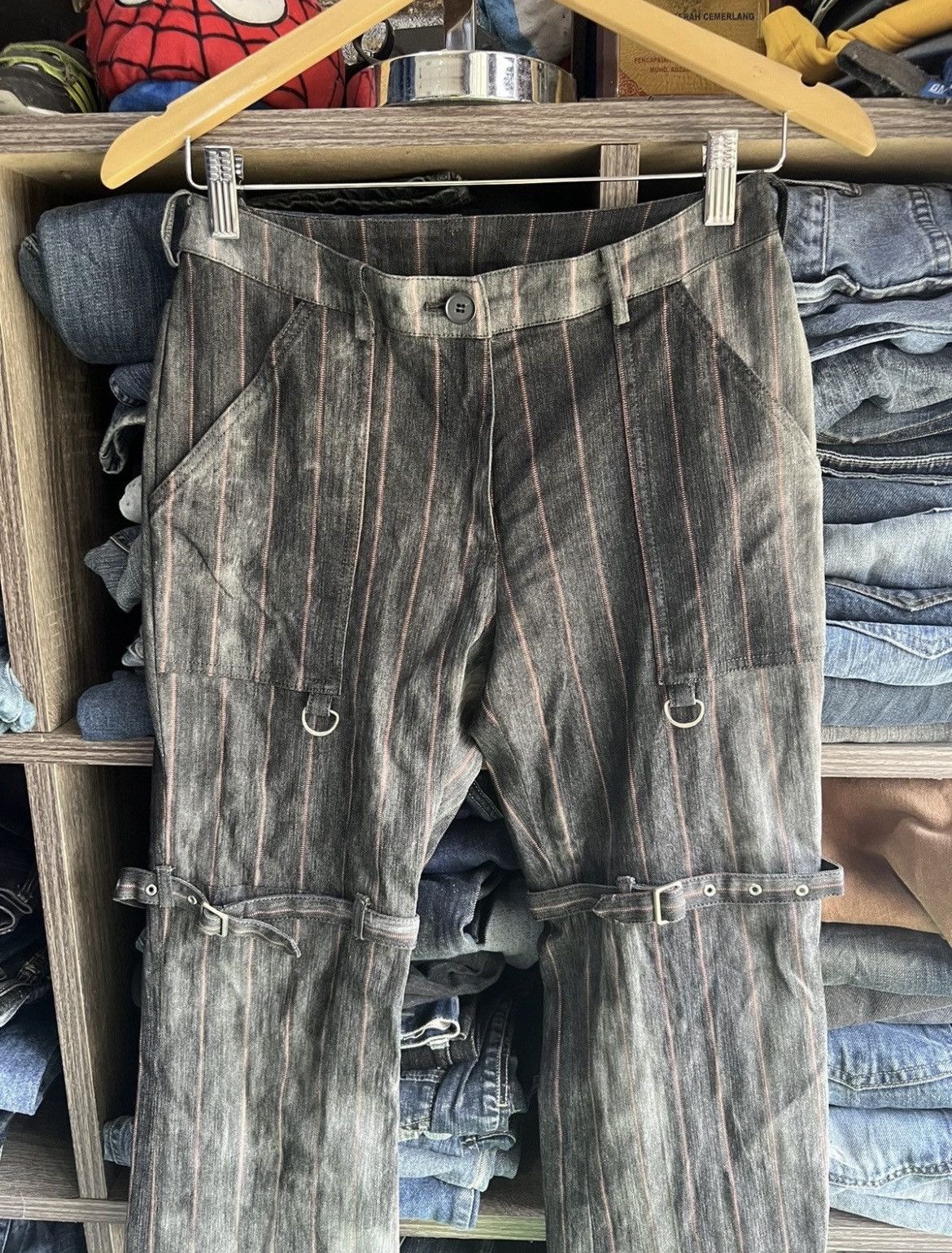 If Six Was Nine 🔥Sun Faded Caravan Punk Seditionaries Bondage Pant Size US 28 / EU 44 - 5 Thumbnail