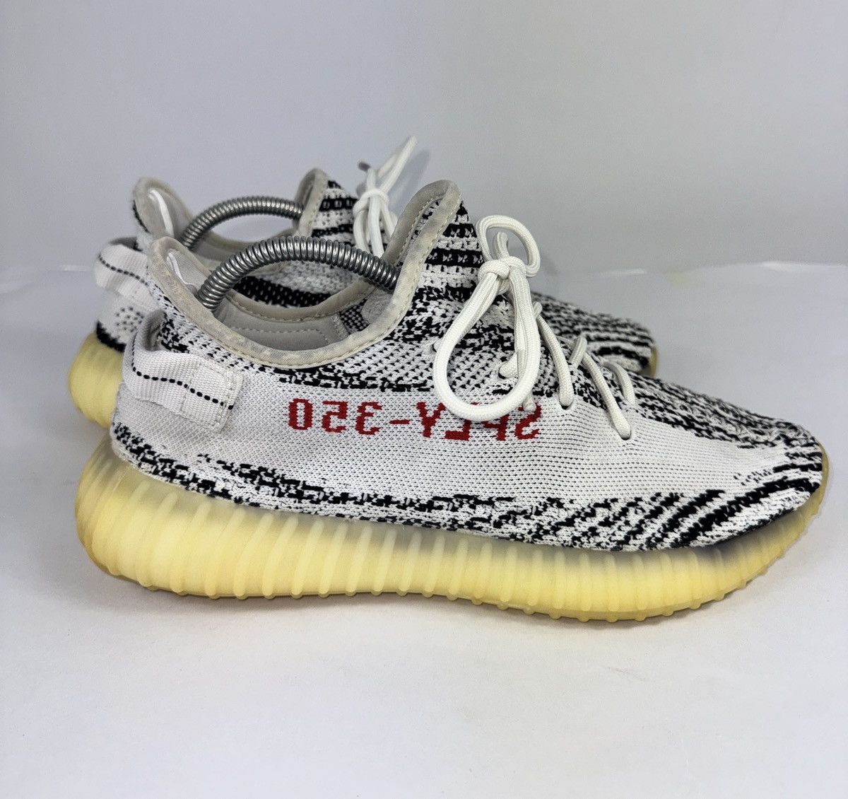 Yeezy ADIDAS YEEZY BOOST 350 V2 ZEBRA SNEAKERS Size US 9.5 / EU 42-43 - 4 Thumbnail