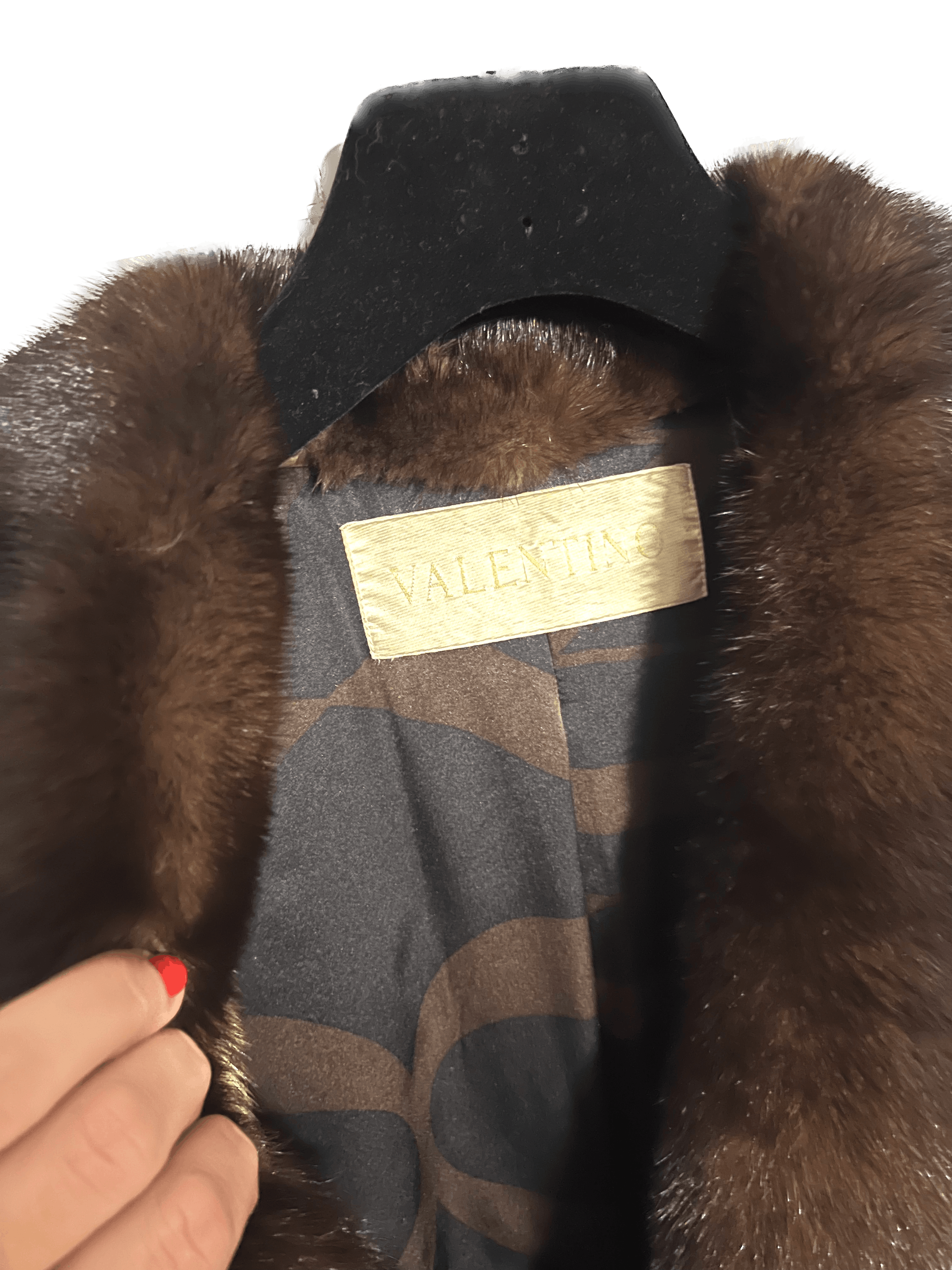 Valentino Valentino Fur Coat Size S / US 4 / IT 40 - 3 Thumbnail