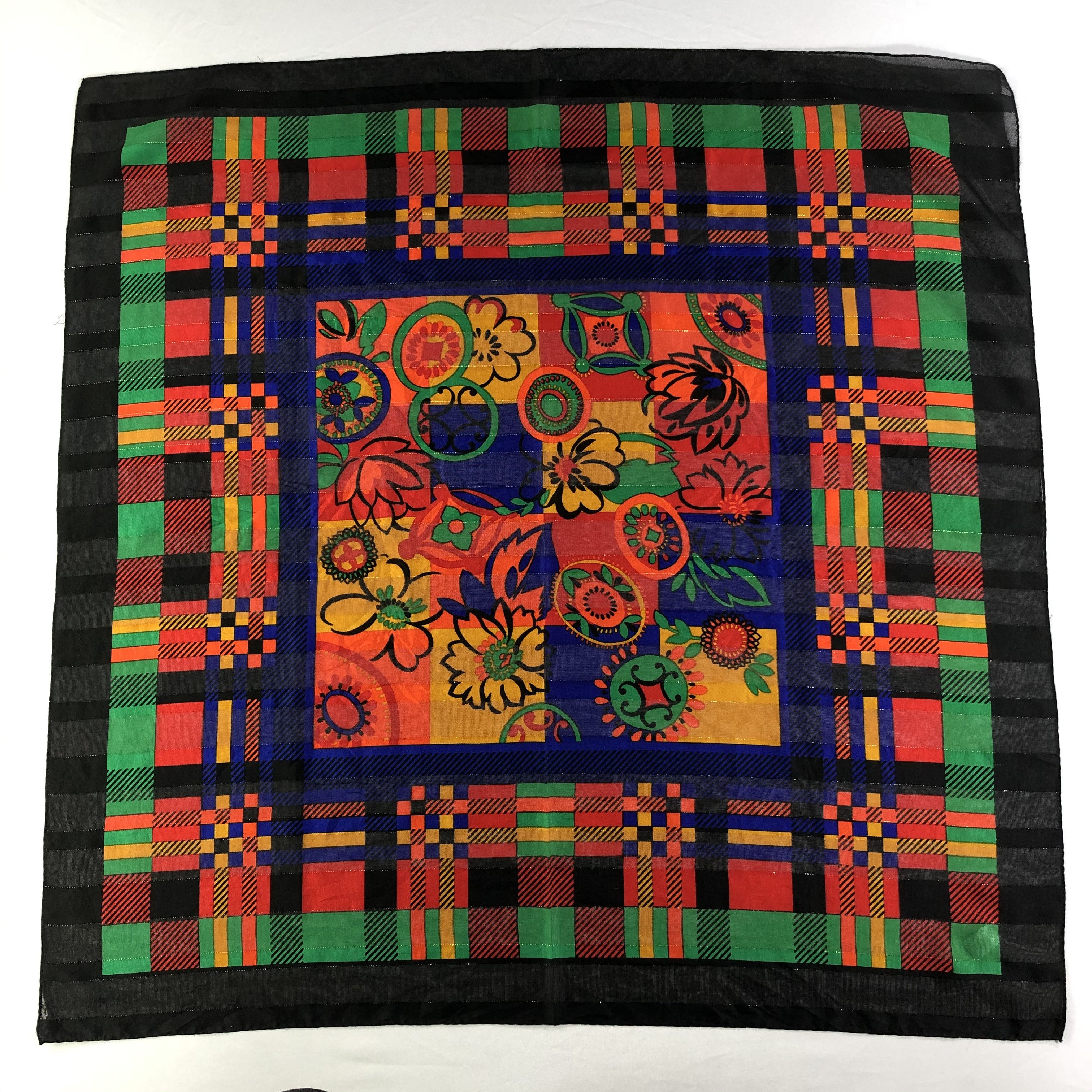 Vintage Vintage Silk Scarf Size ONE SIZE - 2 Thumbnail