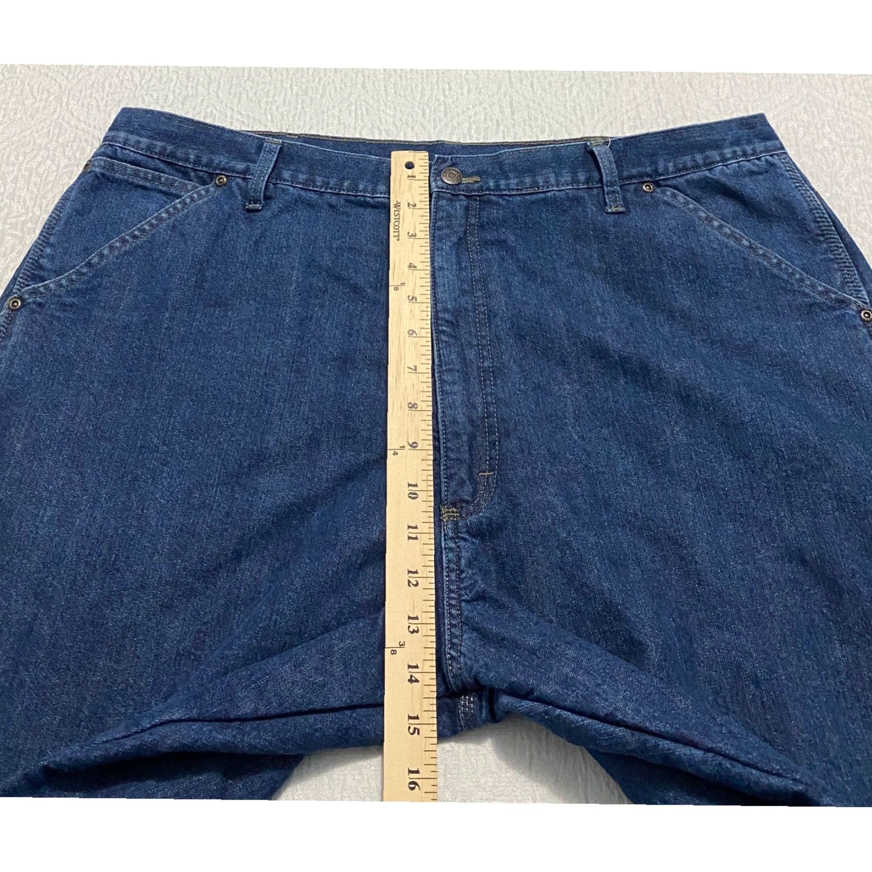 Wrangler Wrangler Jeans Carpenter Pants Fleece Lined Denim Workwear 42x30 Men Blue Relaxed Fit Wide Leg Shirt? Size US 42 / EU 58 - 7 Thumbnail