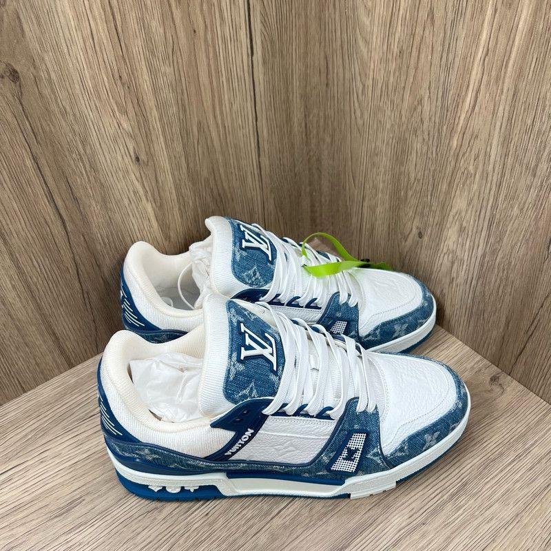 Louis Vuitton Louis Vuitton Leather Low-Top Trainer Sneakers 0079 Size US 7.5 / EU 40-41 - 1 Thumbnail