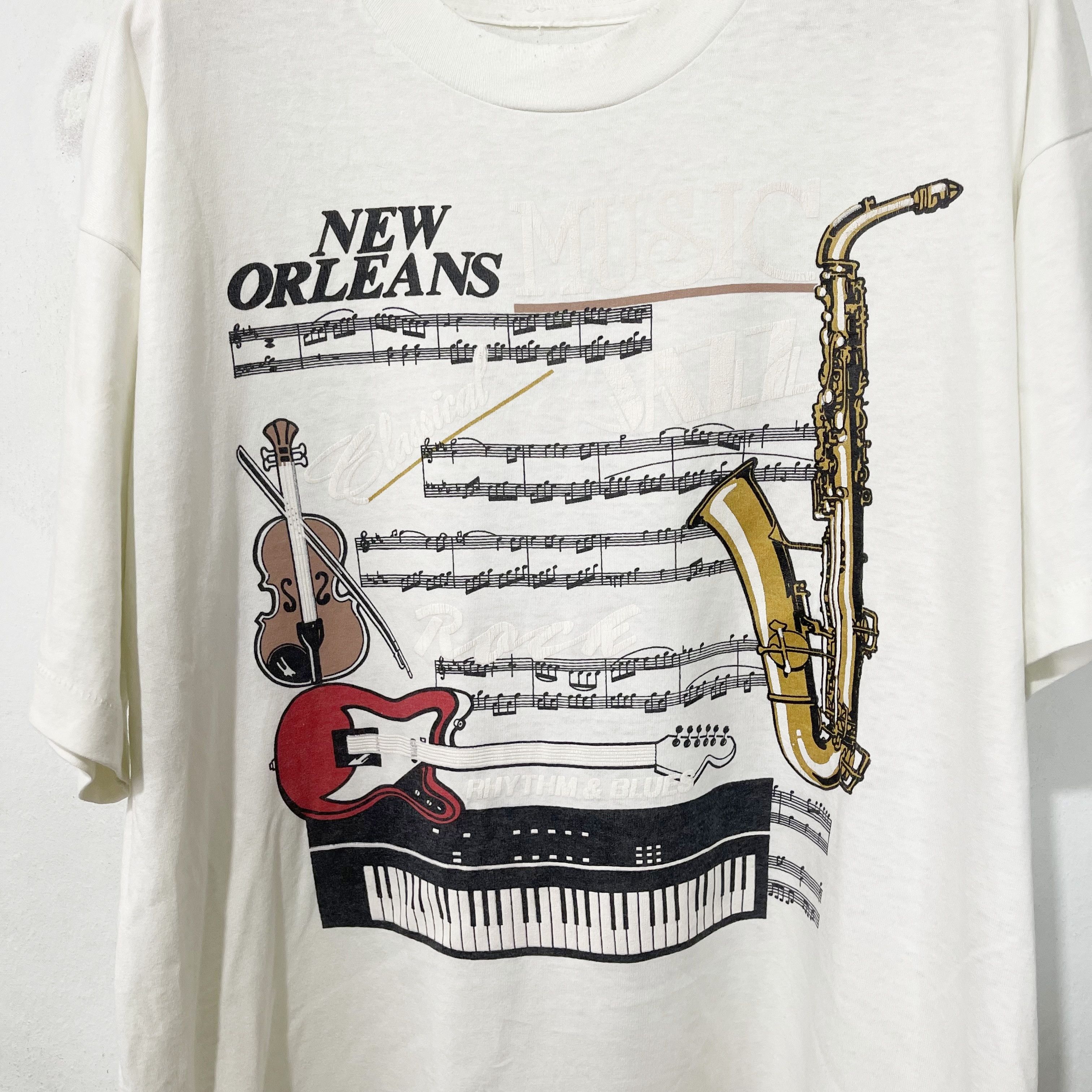 Jazz Cartier Vintage 90s New Orleans T-Shirt Size US L / EU 52-54 / 3 - 2 Thumbnail