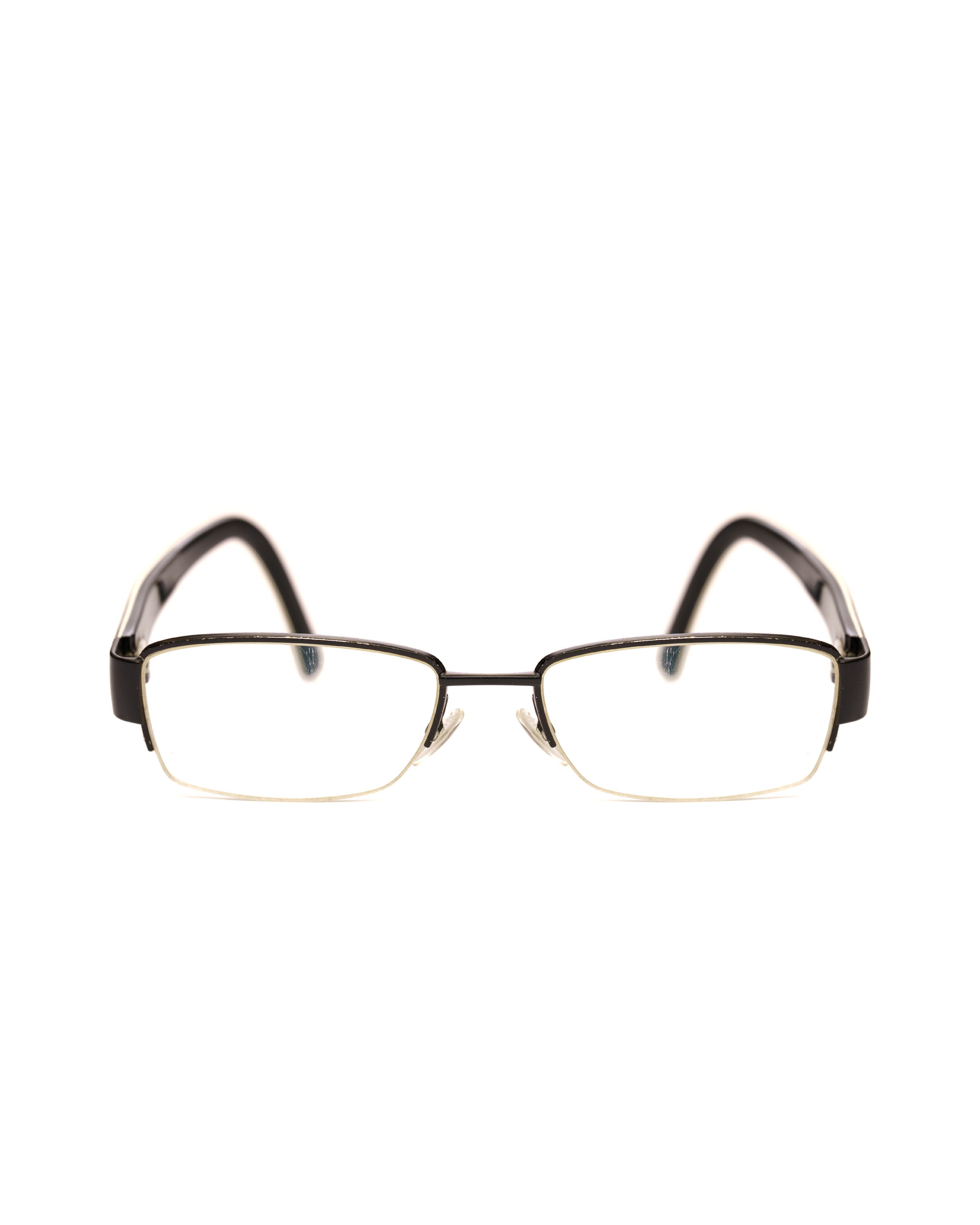 Gucci Gucci '90s Black Monogram Half-Rim Glasses Size ONE SIZE - 2 Thumbnail