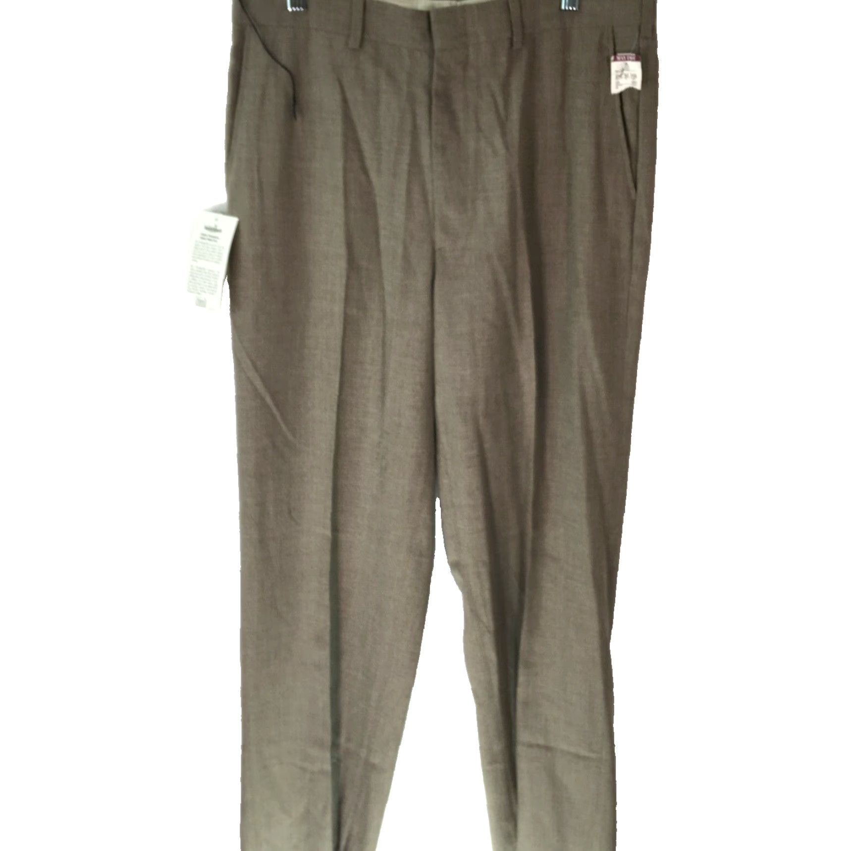 Farah Farah Mens Pants Gray Dress Flat Front Straight Leg Regular Fit Size 34 X34 Size US 34 / EU 50 - 2 Thumbnail