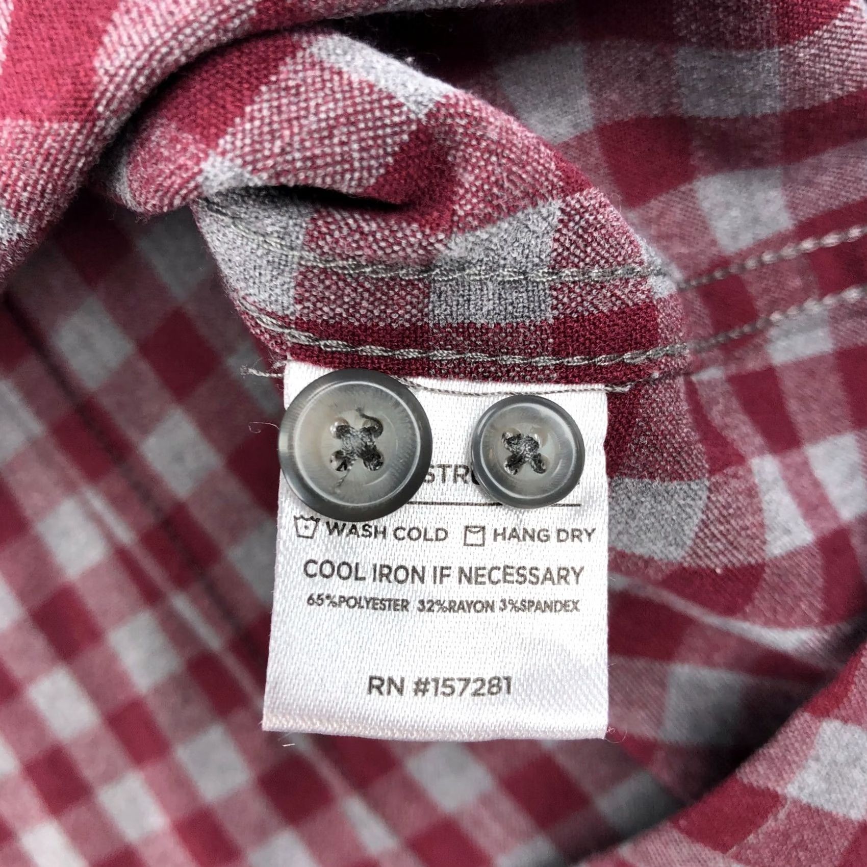 Mizzen+Main Mizzen + Main Button Shirt Mens M Trim Performance Flannel City Check Long Sleeve Red Autumn Spring Summer Size US M / EU 48-50 / 2 - 7 Thumbnail