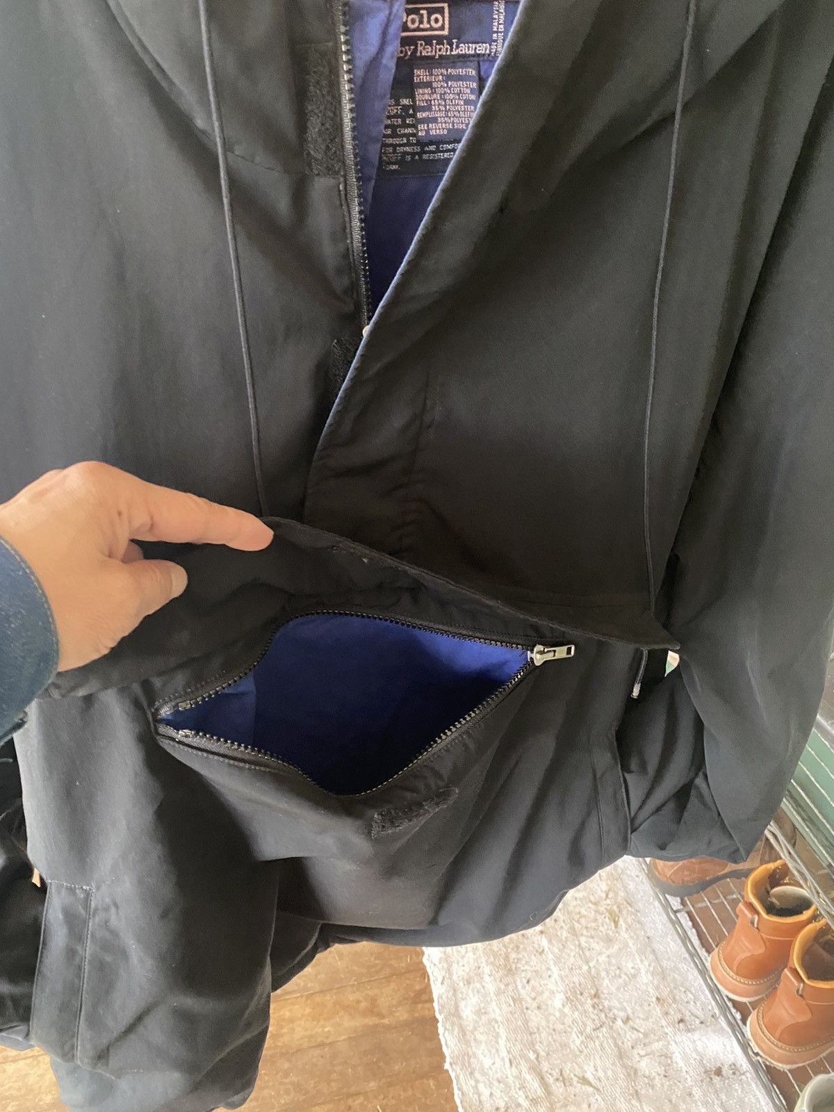 Polo Ralph Lauren Polo Ralph Lauren Racing 1992 Skiing Anorak Jacket Black Size US XL / EU 56 / 4 - 3 Thumbnail