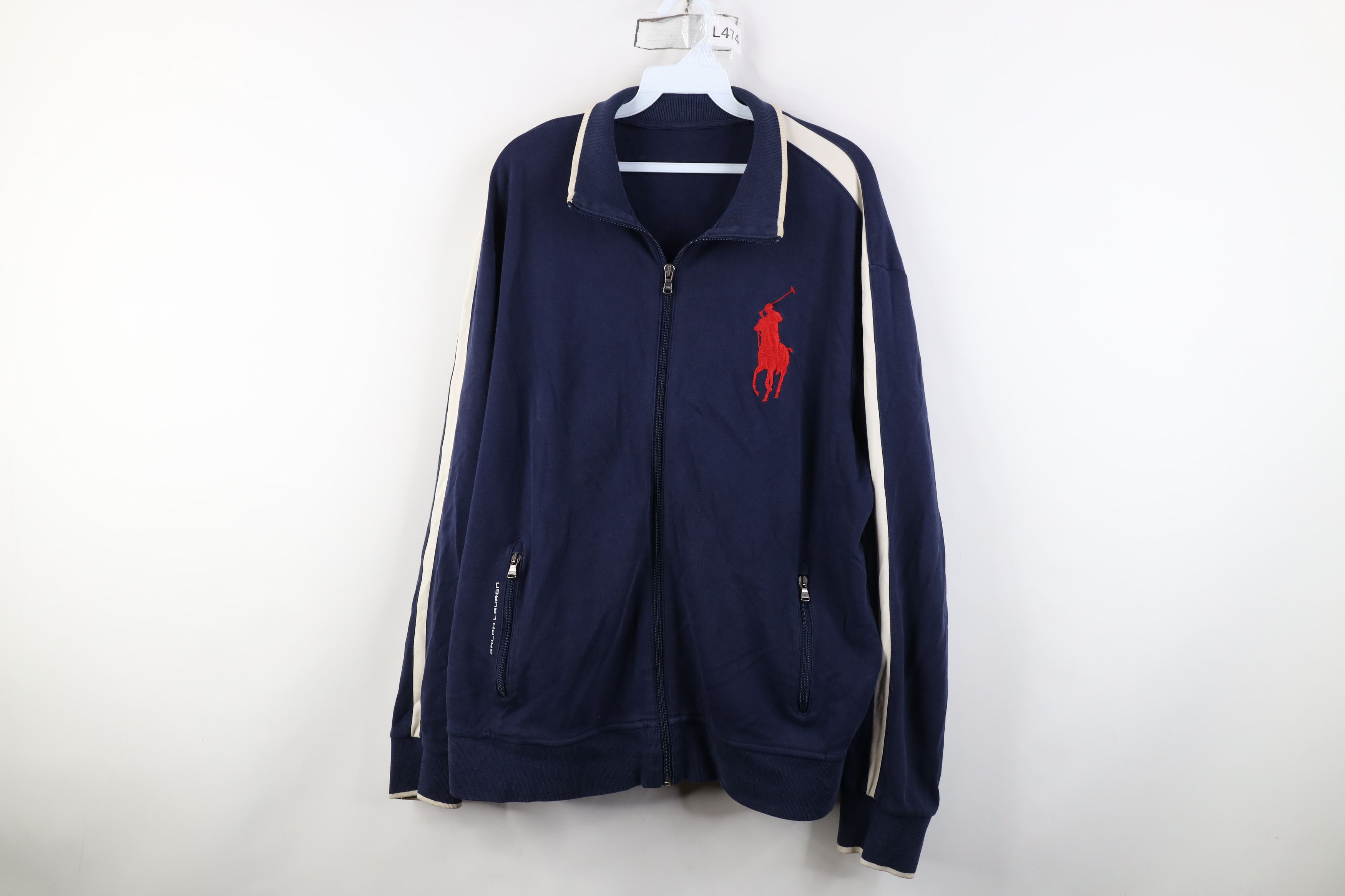 Ralph Lauren Vintage 90s Y2K Ralph Lauren Spell Out Big Pony Zip Jacket Size US XL / EU 56 / 4 - 1 Thumbnail