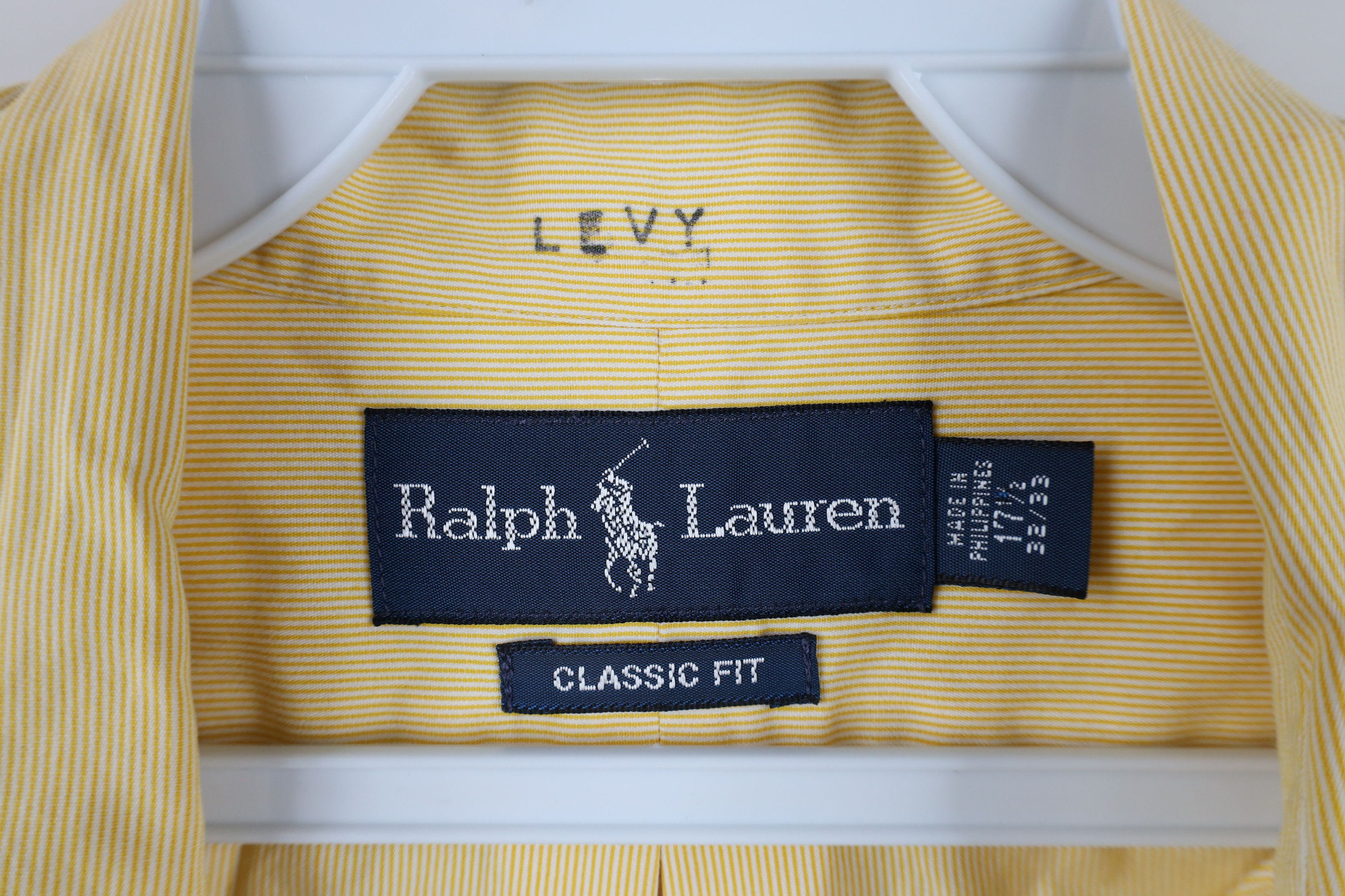 Polo Ralph Lauren Vintage 90s Ralph Lauren Fit Pinstriped Button Down Shirt Size US L / EU 52-54 / 3 - 5 Thumbnail