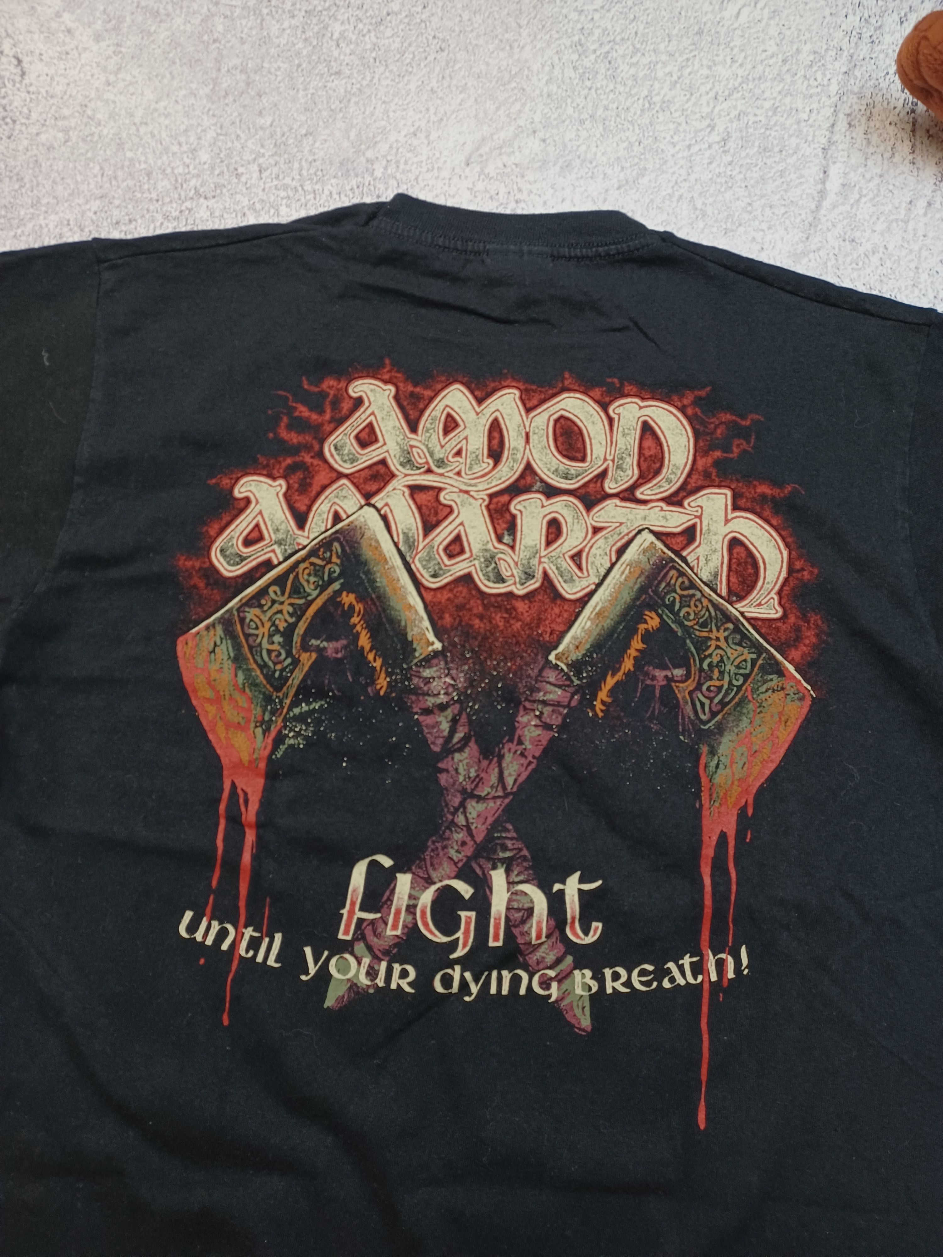 Band Tees × Vintage Amon Amarth Fight Until Your Dying Breath Vintage Tee Size US M / EU 48-50 / 2 - 4 Thumbnail