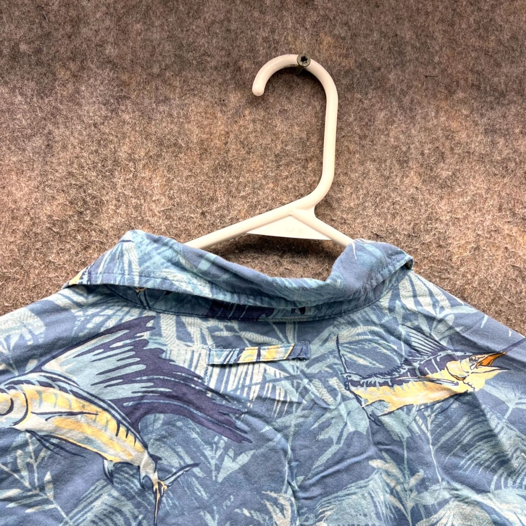 Vintage Reel legends Shirt Men L Blue Floral Hawaiian Button-Up Collared Short Sleeve Vintage: No Size US L / EU 52-54 / 3 - 3 Thumbnail
