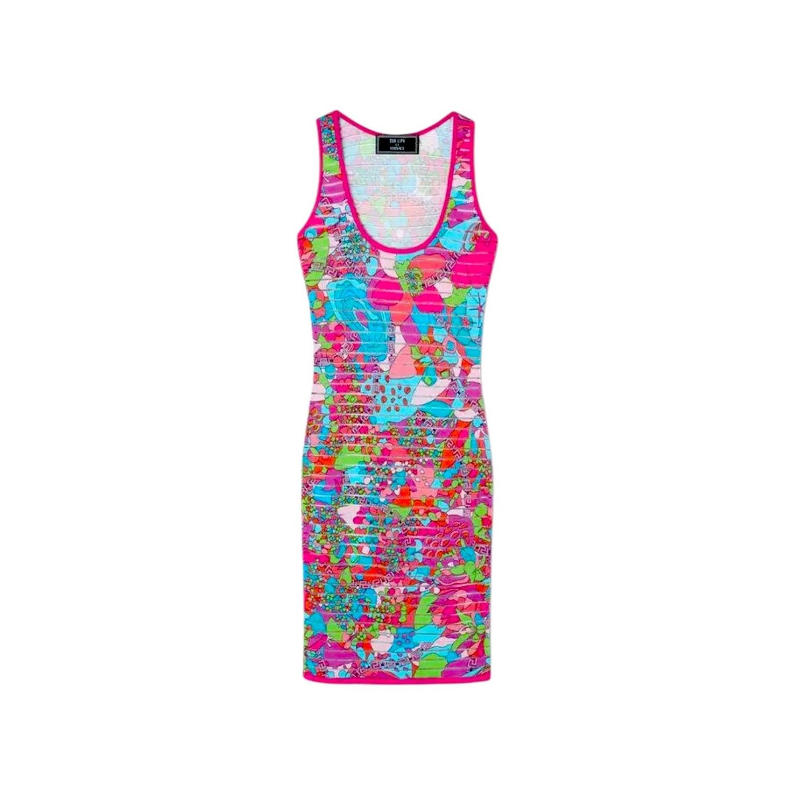 Versace Versace x Dua Lipa Runway Floral Printed Midi Dress Size S / US 4 / IT 40 - 2 Thumbnail