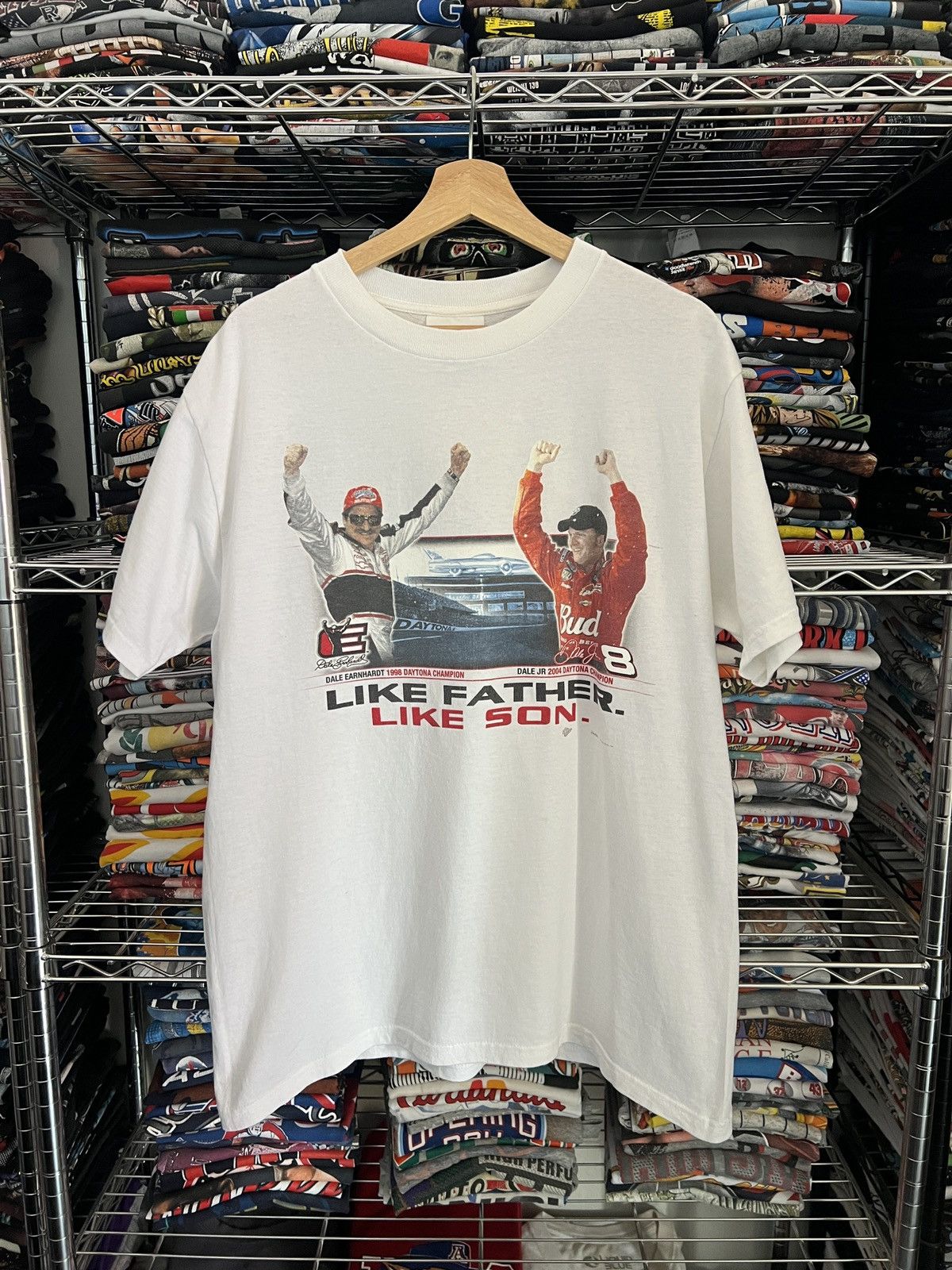 2004 NASCAR Dale Earnhardt Jr Like Fader Like Son Tee