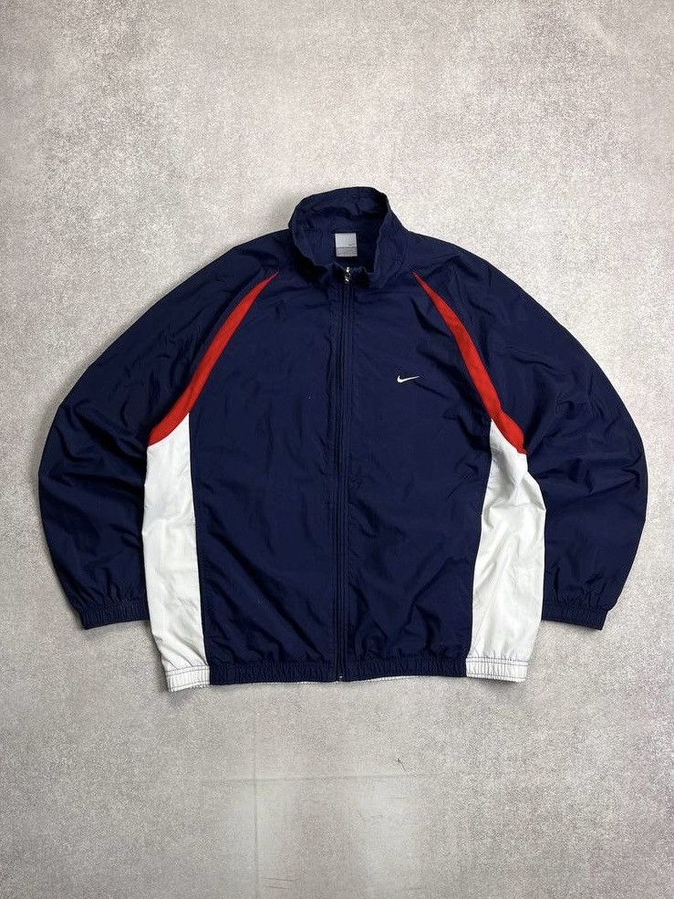 Nike × Vintage Vintage Nike Swoosh Boxy Nylon Olympic Y2K Jacket XL Size US XL / EU 56 / 4 - 1 Thumbnail
