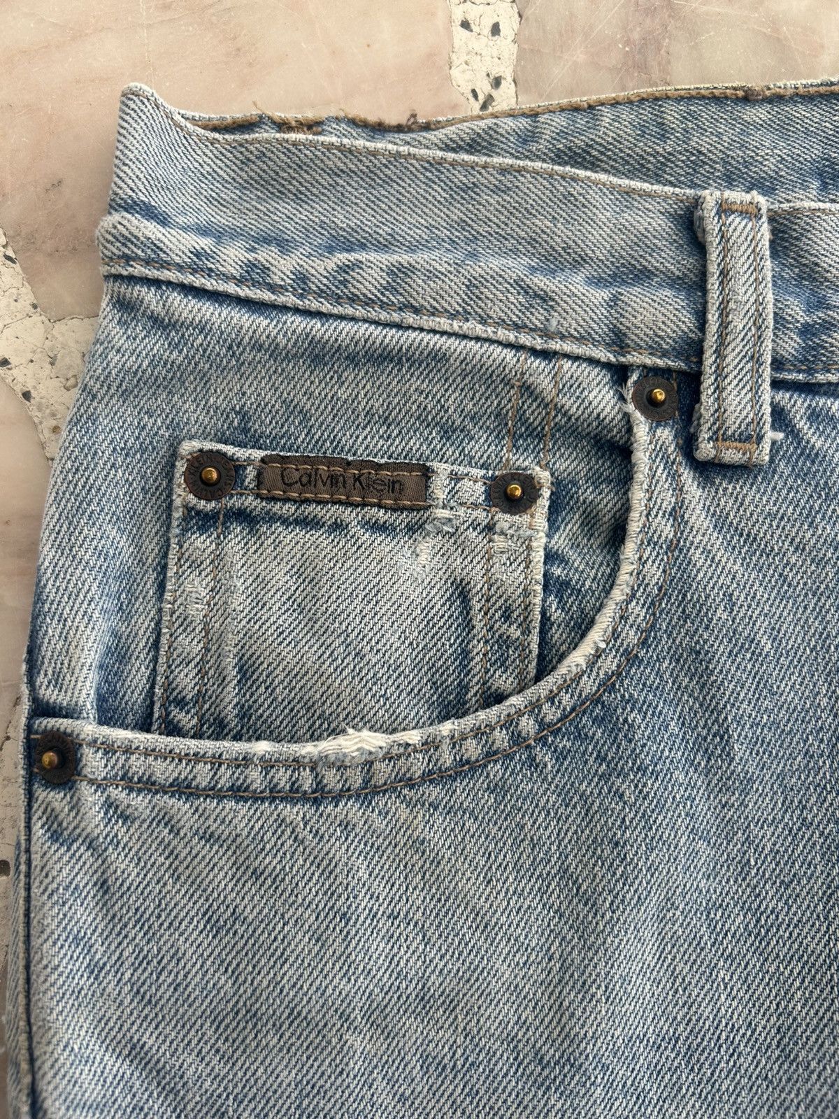 Calvin Klein CK Vintage USA Ripped Jeans W30 Size US 30 / EU 46 - 5 Thumbnail