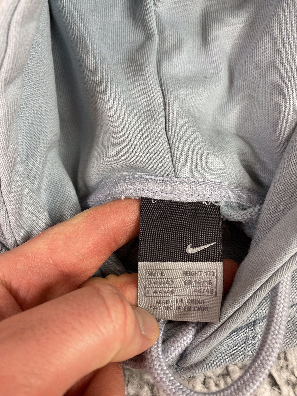 Nike × Vintage Vintage Nike Custom UFO Center Swoosh Oversize Hoodie Y2K UK Size US L / EU 52-54 / 3 - 9 Thumbnail