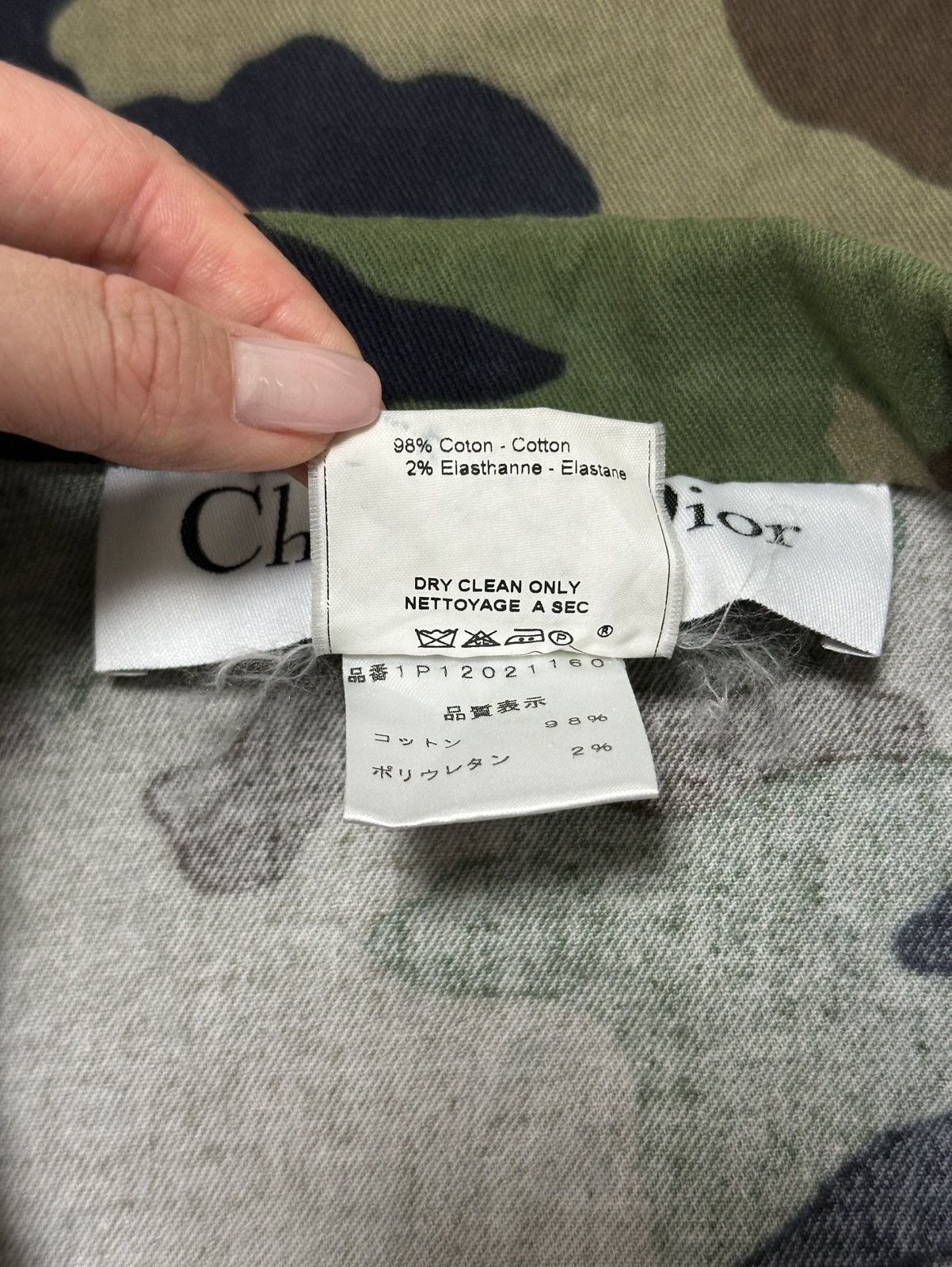 Dior CHRISTIAN DIOR Spring Summer 2001 Camouflage Cropped Jacket Size M / US 6-8 / IT 42-44 - 7 Thumbnail