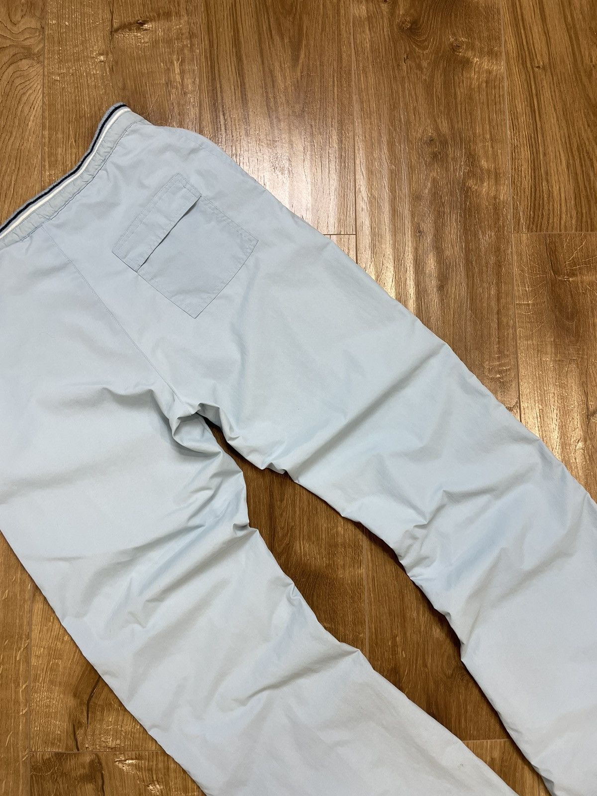 Nike × Vintage Vintage Nike 90’s Y2K Style Nylon Drill Blue Track Pants Size 27" / US 4 / IT 40 - 18 Thumbnail