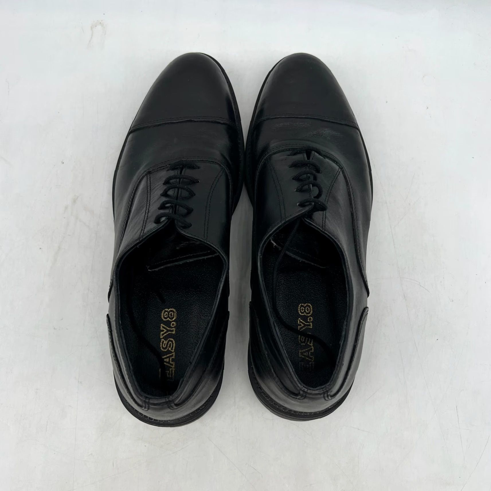 Vintage VINTAGE Easy Men's Leather Oxford Shoes Size 10 Black Low Top Dress Shoes Italy Size US XL / EU 56 / 4 - 6 Thumbnail