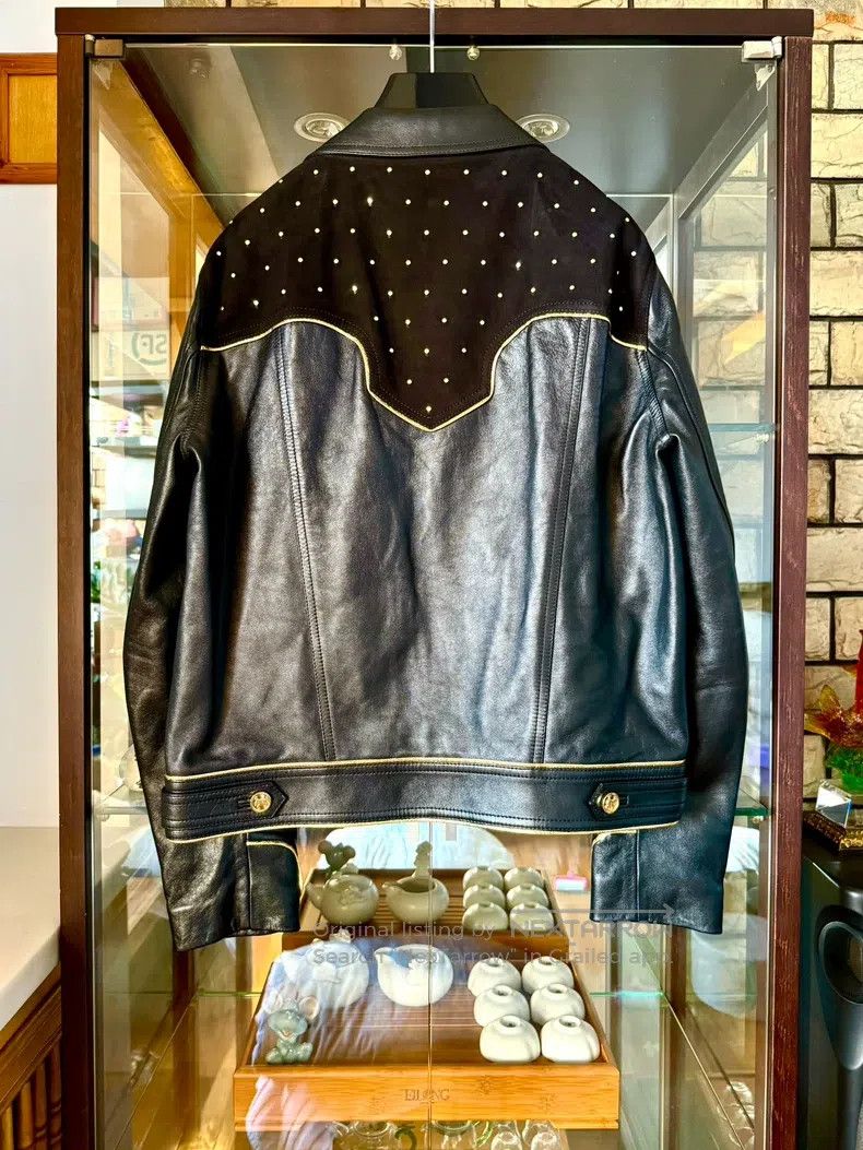 Celine CELINE Retro Electronic Rock Leather Jacket Size US M / EU 48-50 / 2 - 3 Thumbnail