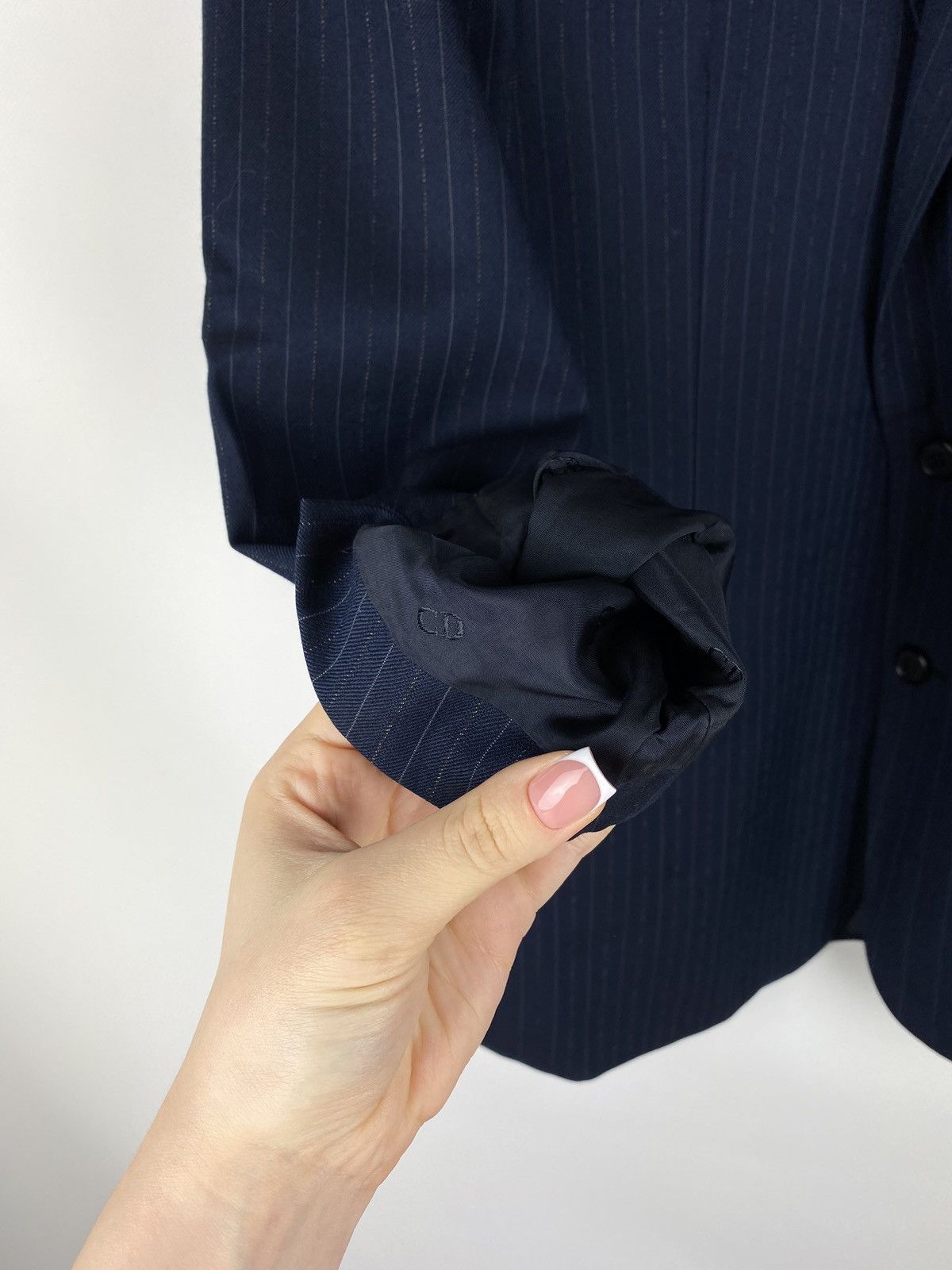 Christian Dior Monsieur × Dior × Vintage Christian Dior Monsieur vintage wool striped blazer jacket Size 40R - 11 Thumbnail