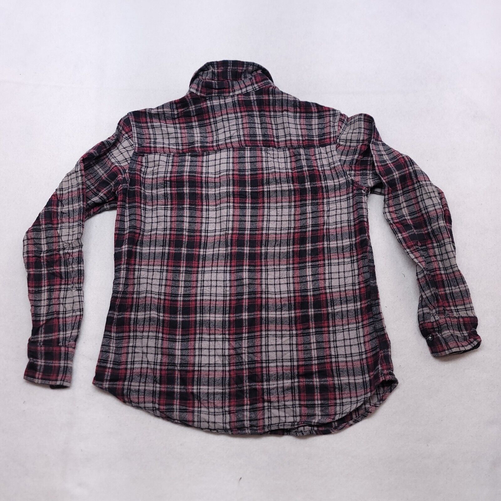 PD&C PD & C Tartan Flannel Shirt Adult Men Size Large L Black Red Size US L / EU 52-54 / 3 - 10 Thumbnail