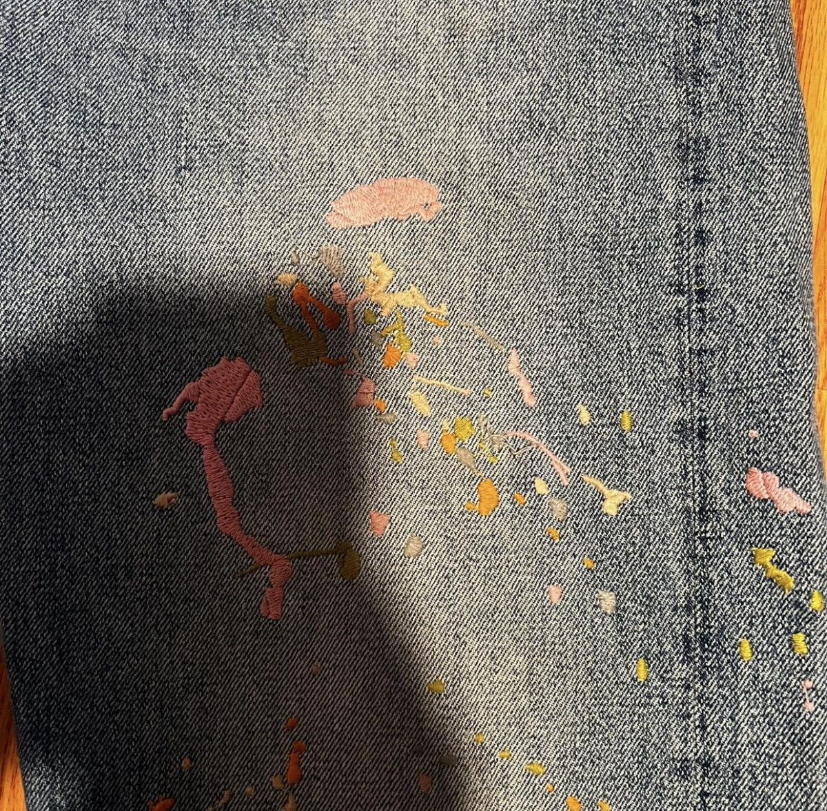 Levi's Vintage Clothing Levis Embroidered Paint Splatter Jeans “Trompe Loeil” Size US 30 / EU 46 - 5 Thumbnail