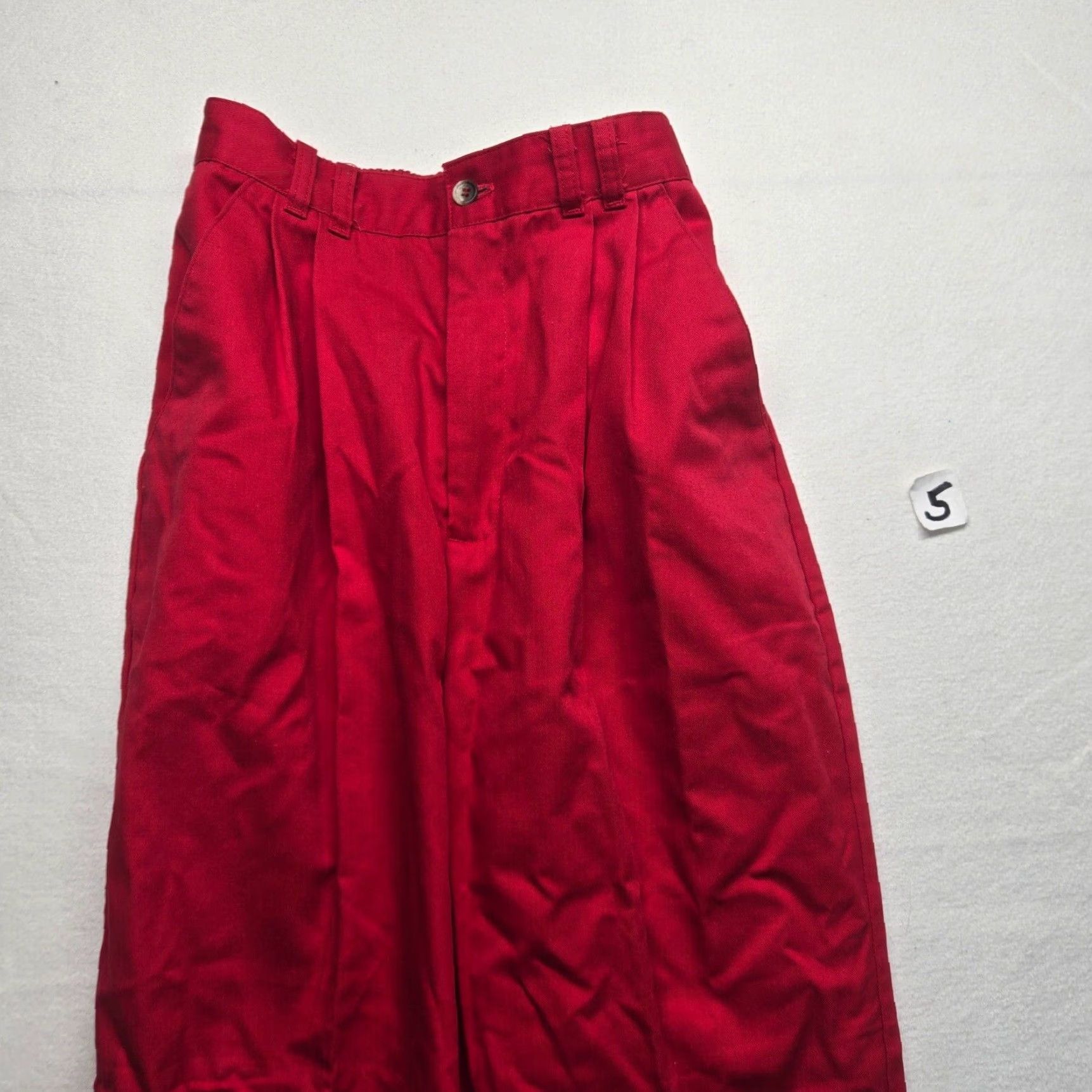 Vintage Bobbie Brooks Women's Red Lounge Pants Sweat Elastic Waist Adult Size 8 Size 30" / US 8 / IT 44 - 2 Thumbnail