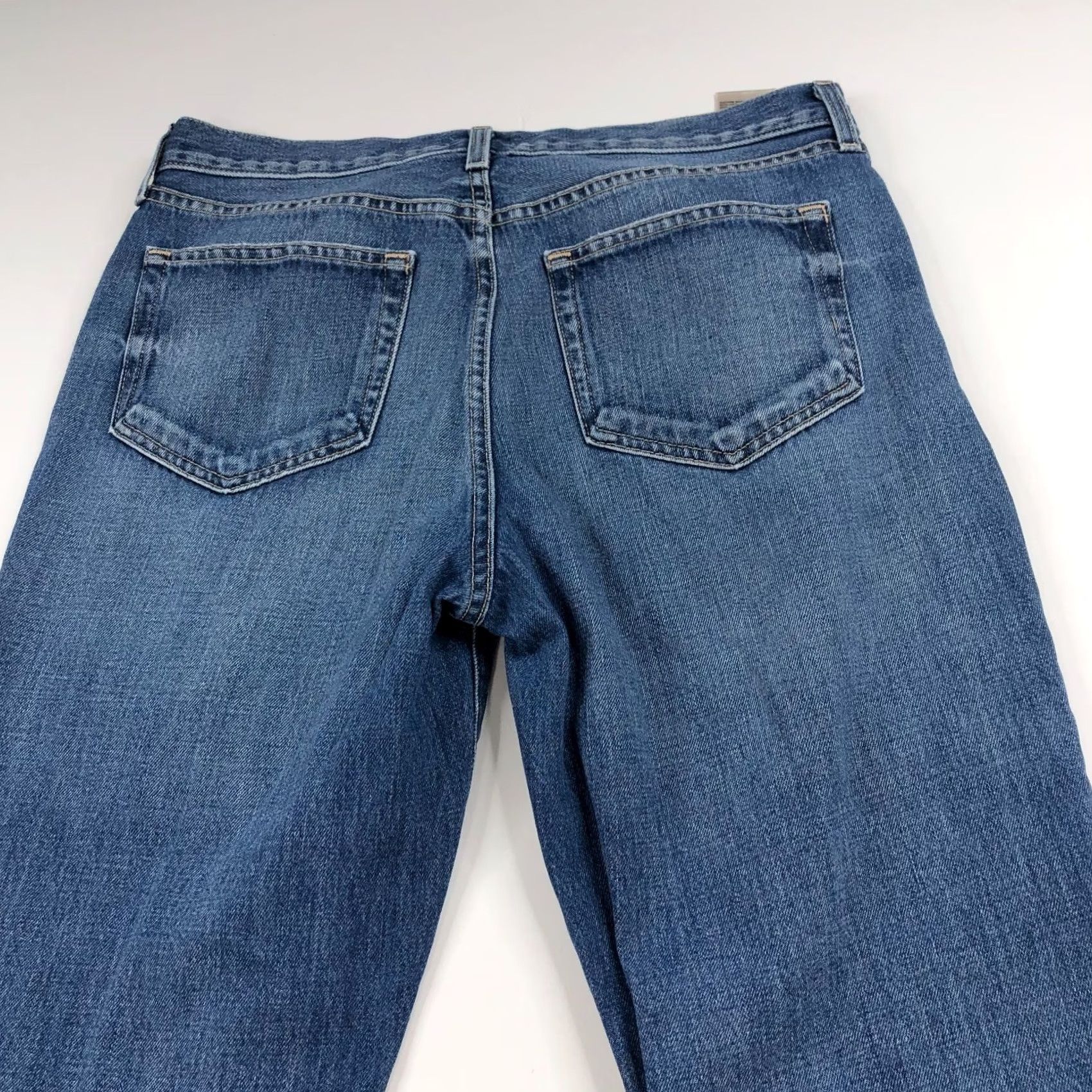 L'AGENCE L'Agence Olga 30 Jeans High Rise Distressed Cuffed 32W 27L Denim Pocket Regular Womens Jeans Size 30" / US 8 / IT 44 - 3 Thumbnail