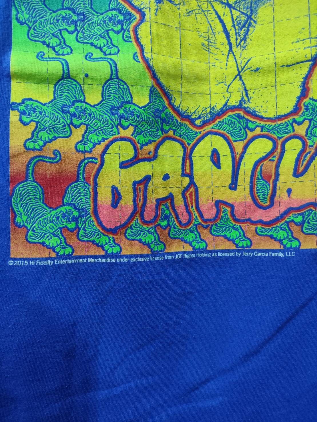 Grateful Dead Vtg Jerry Garcia Tiger Print Hand Psychedelic T-Shirt Size US L / EU 52-54 / 3 - 4 Thumbnail
