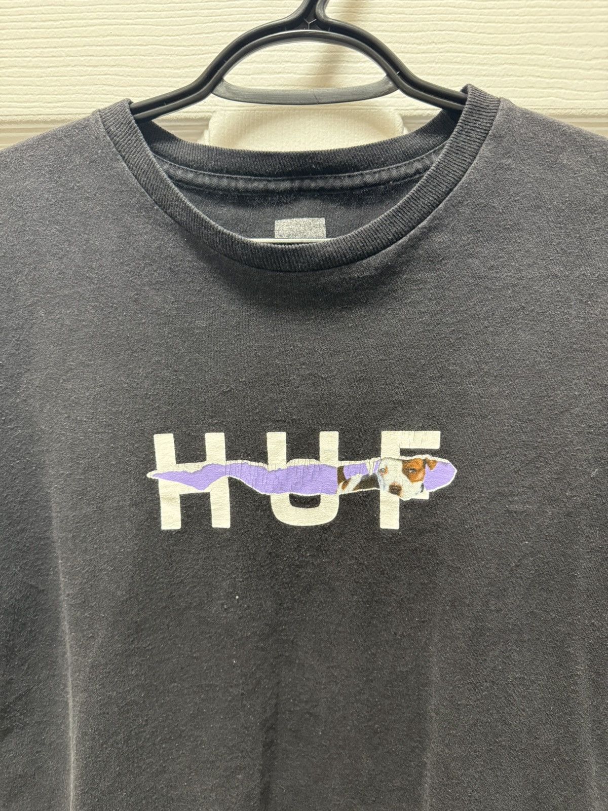 Huf HUF Vintage Faded Puppy Dog Rip Logo Skateboarding Shirt Size US M / EU 48-50 / 2 - 1 Thumbnail