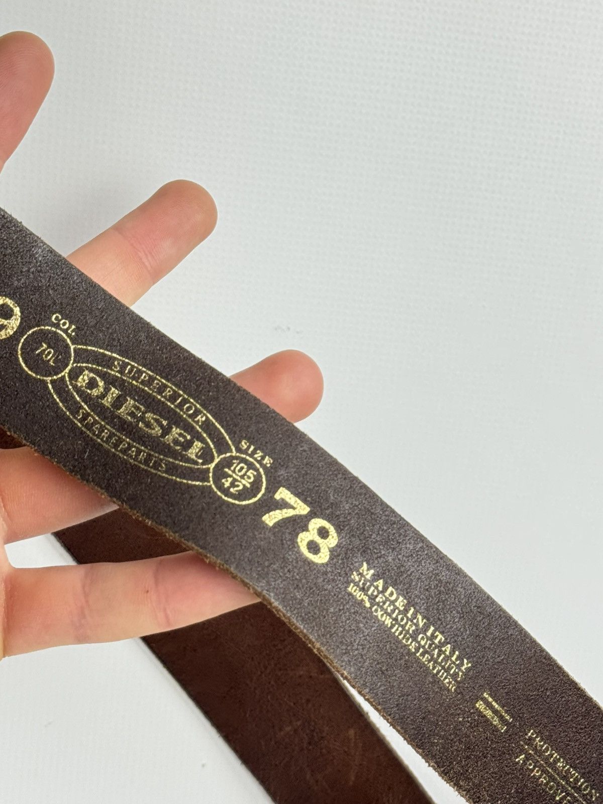 Diesel Vintage Y2K Diesel Leather Belt Brown Made in Italy 🇮🇹 Size ONE SIZE - 8 Thumbnail