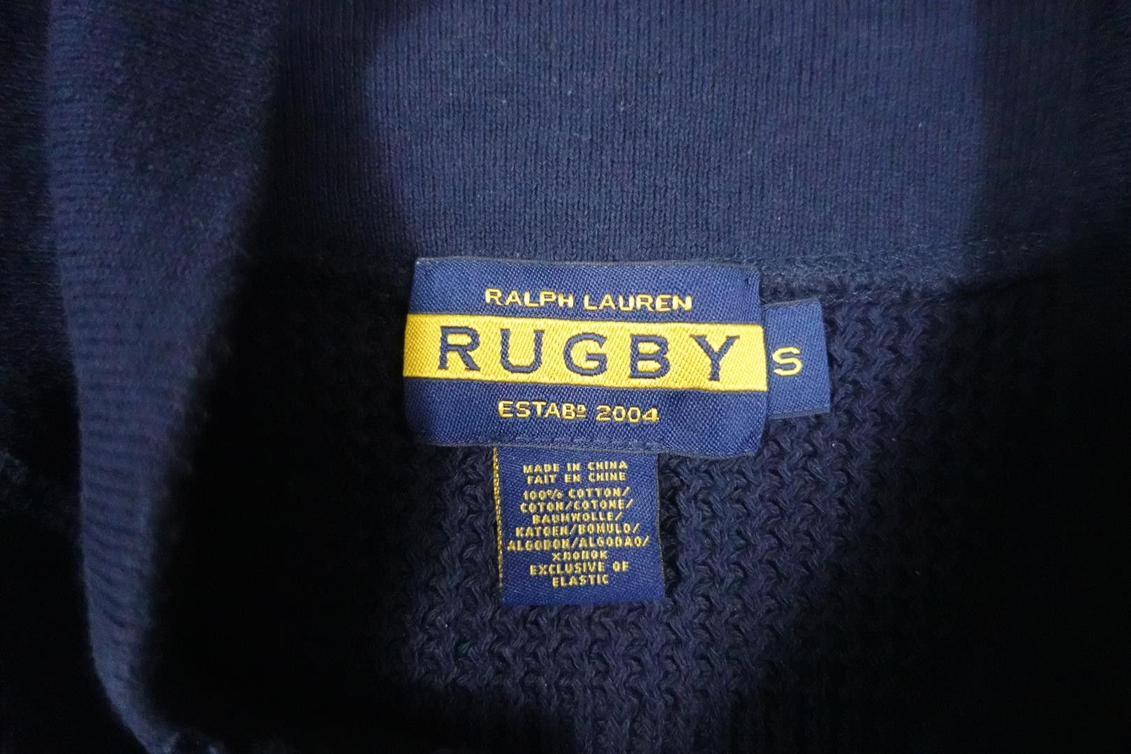 Rugby Ralph Lauren Ralph Lauren Rugby Shawl Sweater Navy Naval Marine RARE S Size US S / EU 44-46 / 1 - 3 Thumbnail