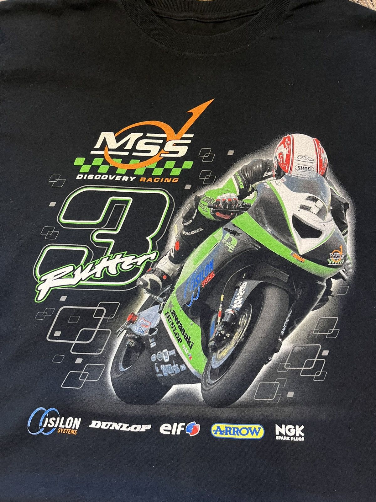 Vintage Vintage Kawasaki Moto Tshirt Y2K racing tee minimalistic Size US L / EU 52-54 / 3 - 8 Thumbnail