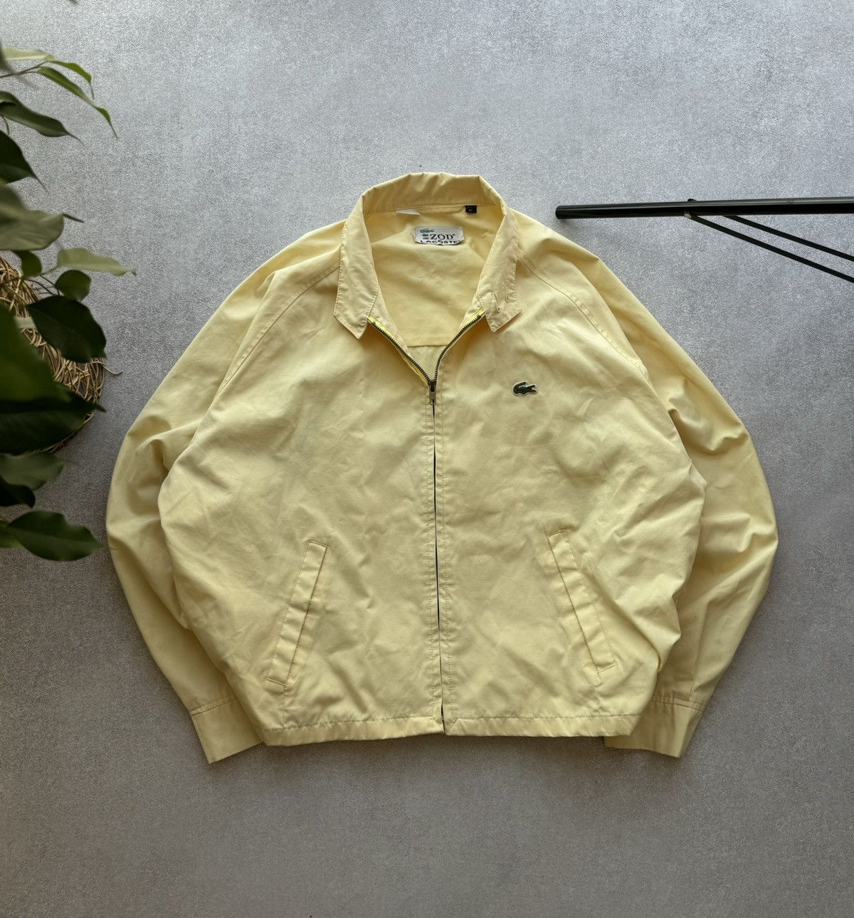 Pre-owned Lacoste X Vintage Lacoste Y2k Jacket In Yellow