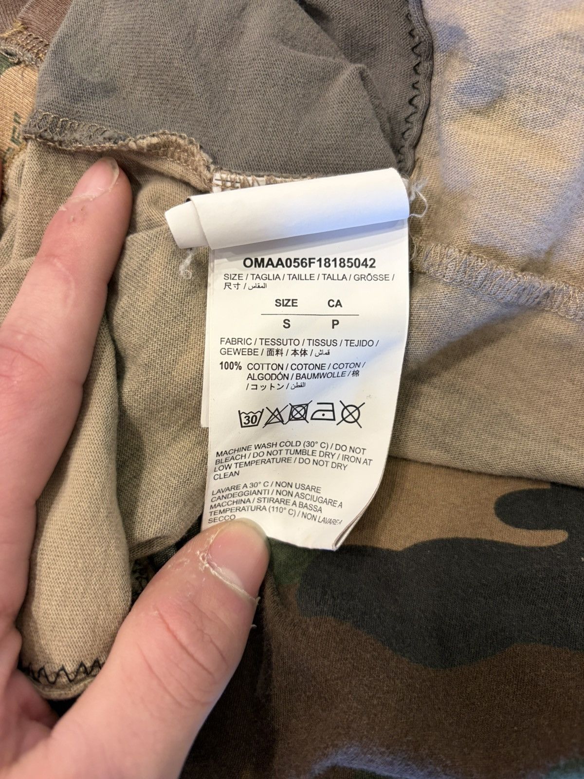 Off-White Off-White Camo Tee Size US S / EU 44-46 / 1 - 4 Thumbnail