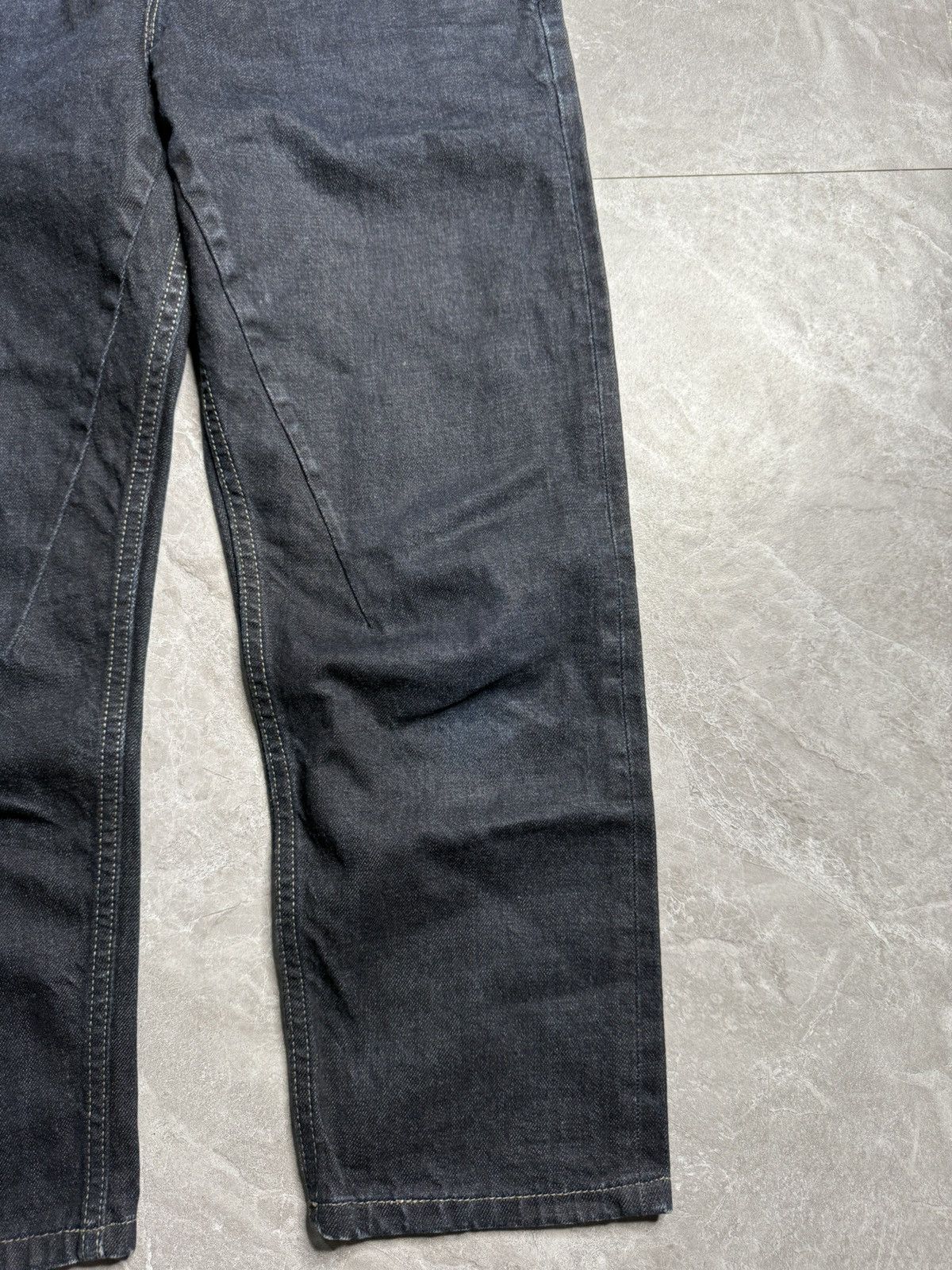 Rick Owens Drkshdw Rick Owens Berlin Cropped Blue Black Jeans Size US 27 - 5 Thumbnail