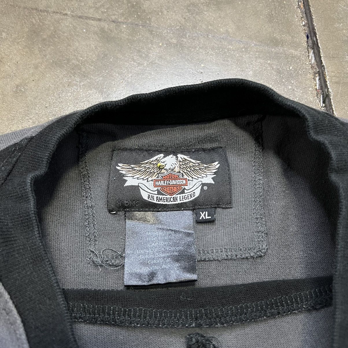 Harley Davidson × Vintage Vintage Y2K Harley Davidson Heavyweight Long Sleeve Shirt Size US XL / EU 56 / 4 - 8 Thumbnail