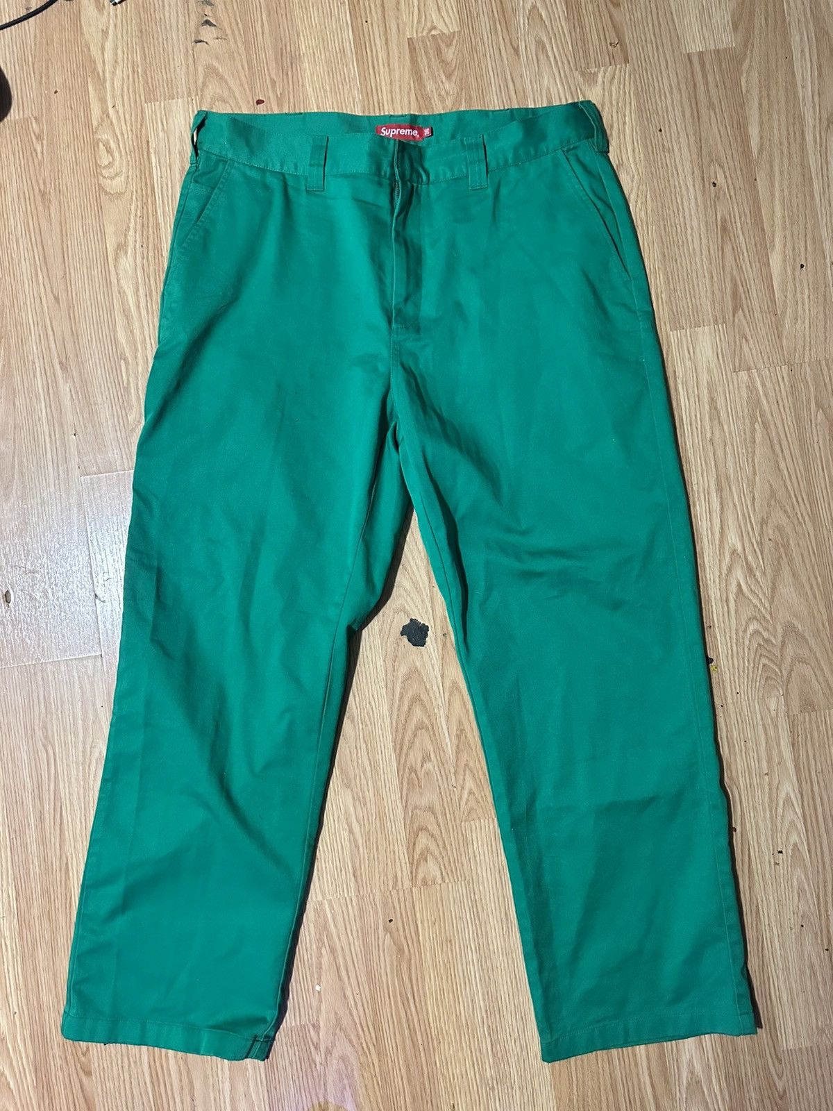 Supreme Supreme Work Pant ‘Green’ Size US 36 / EU 52 - 1 Thumbnail