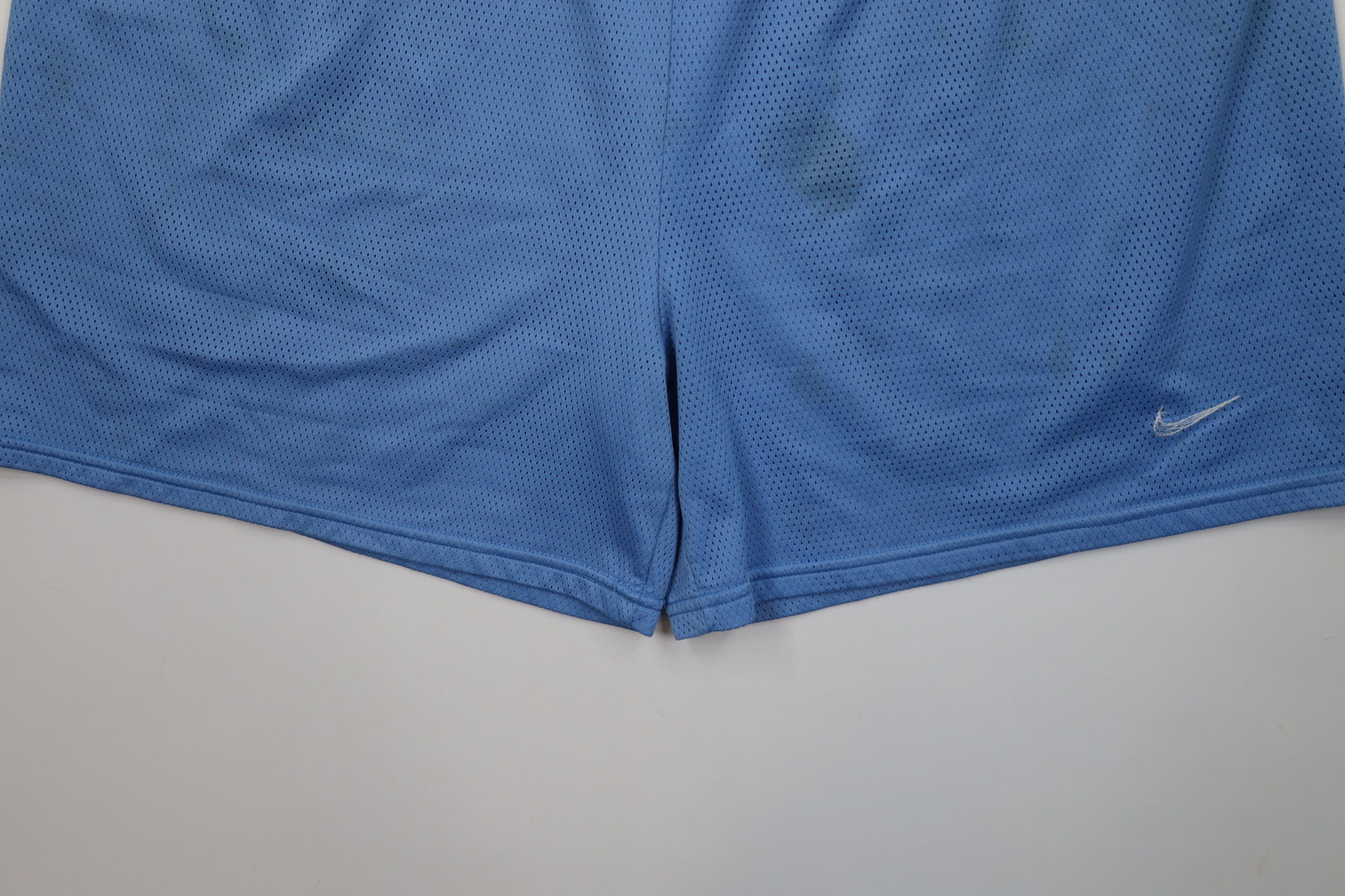 Nike Vintage 90s Nike Mini Swoosh Above Knee Shorts Carolina Blue Size US 38 / EU 54 - 4 Thumbnail