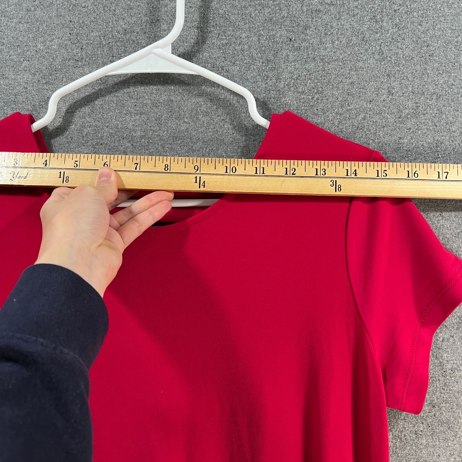 Other Susan Graver Liquid Knit Cap Sleeve Dress Sweet Raspberry Size S / US 4 / IT 40 - 7 Thumbnail