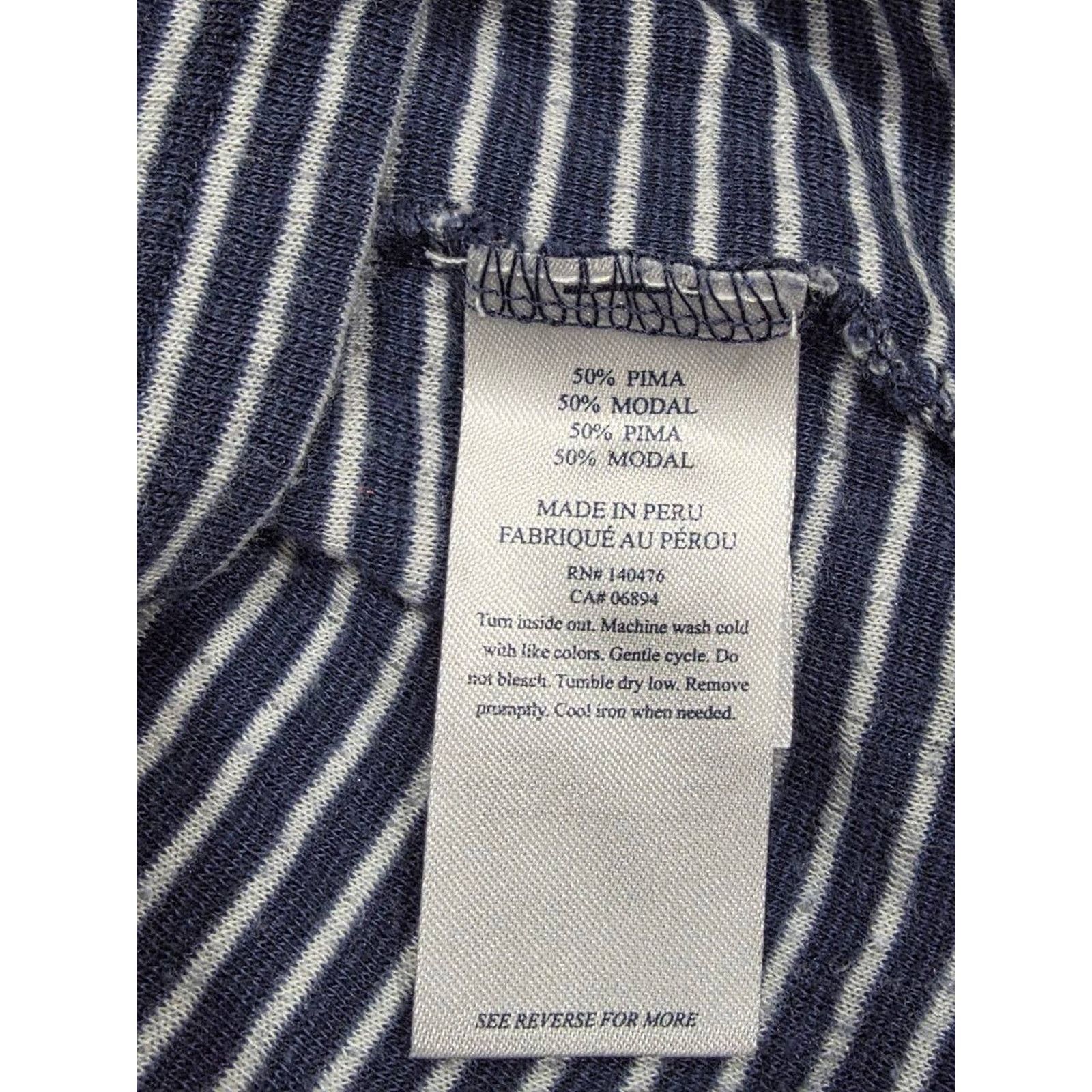 Faherty FAHERTY Luxembourg Shirt Navy Cream Stripe L A003339 Size US L / EU 52-54 / 3 - 8 Thumbnail