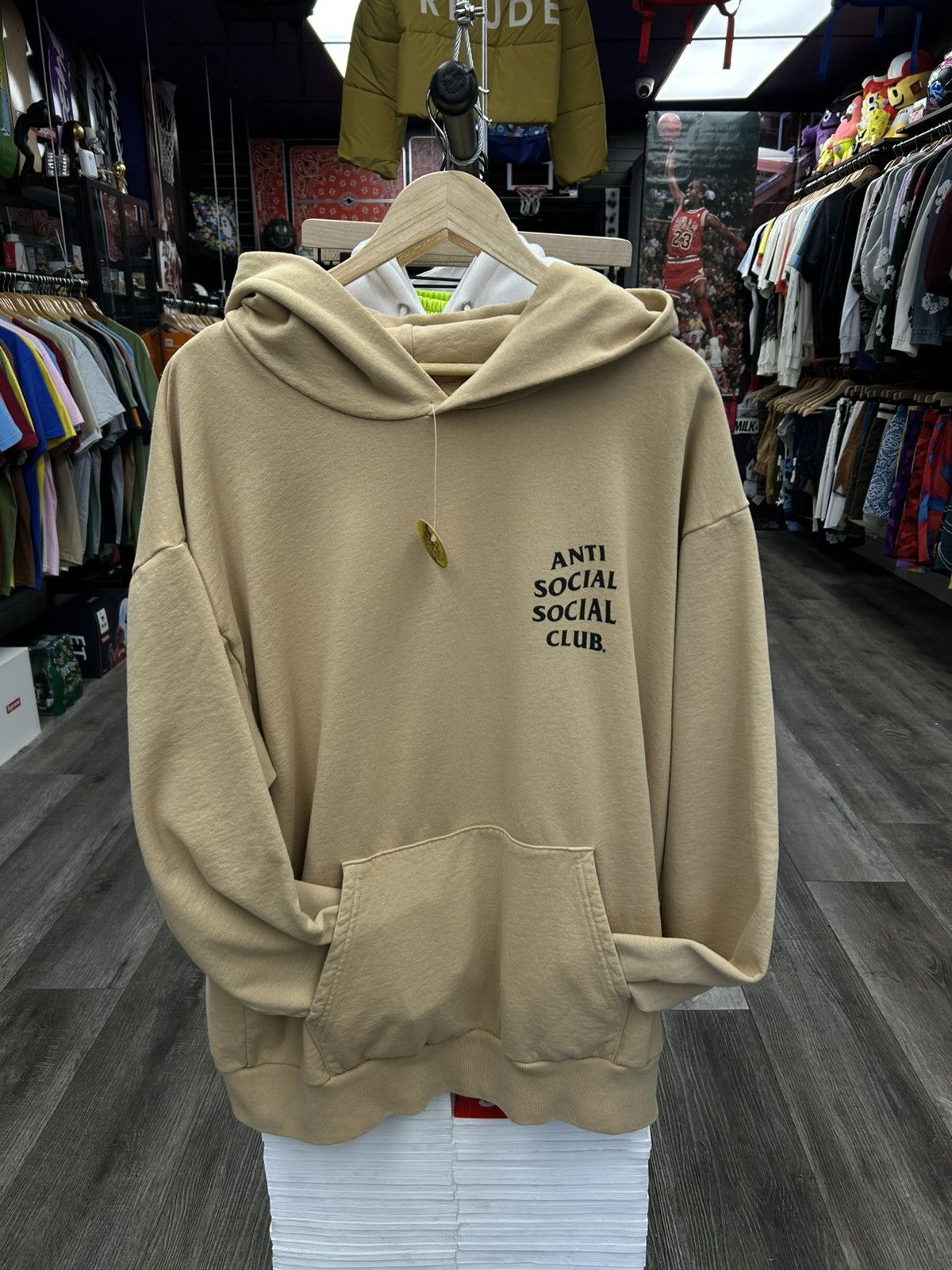 Anti Social Social Club Anti Social Social club Hoodie Beige Size US XL / EU 56 / 4 - 1 Thumbnail