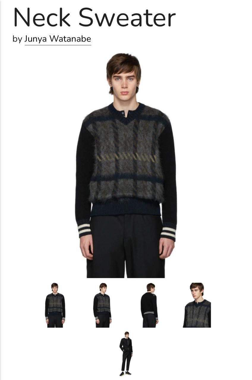 Comme des Garcons Homme Plus Rare Junya Watanabe MAN by Comme des Garçons mohair sweater Size US M / EU 48-50 / 2 - 1 Thumbnail