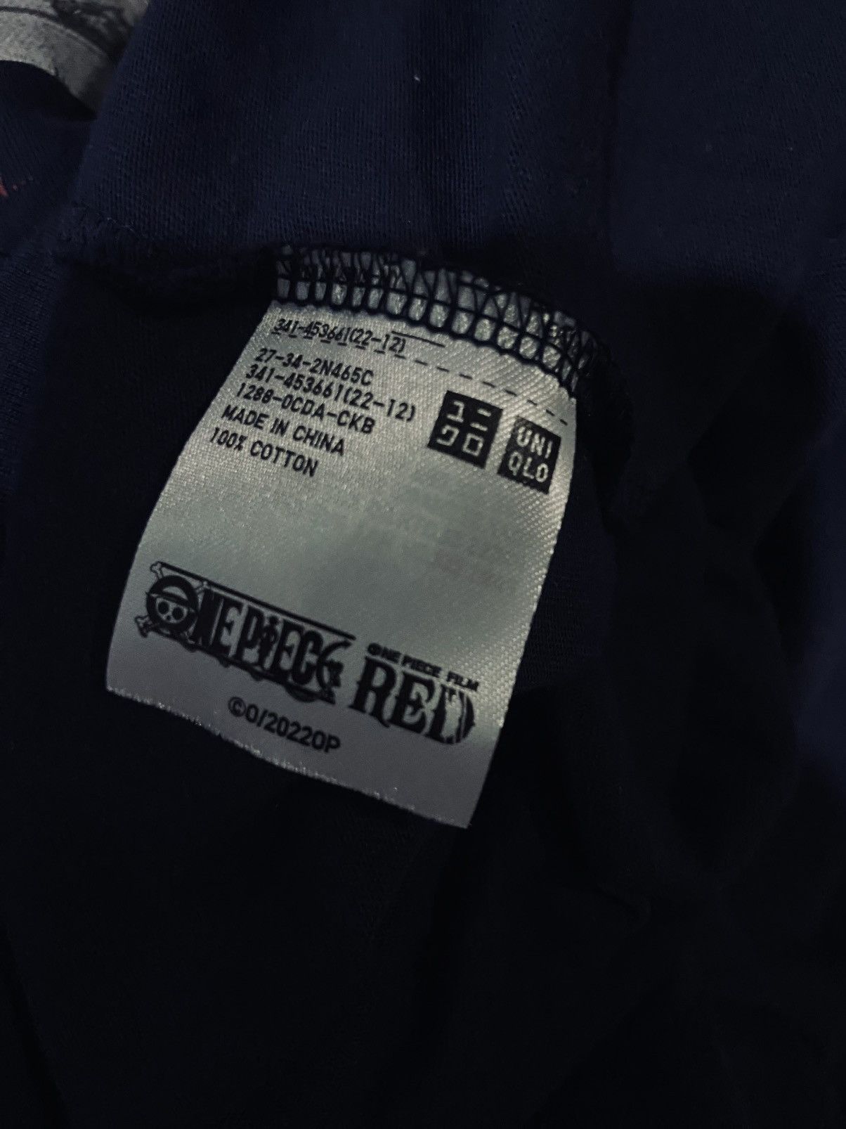 Anime One Piece Red - Luffy Size US S / EU 44-46 / 1 - 6 Thumbnail