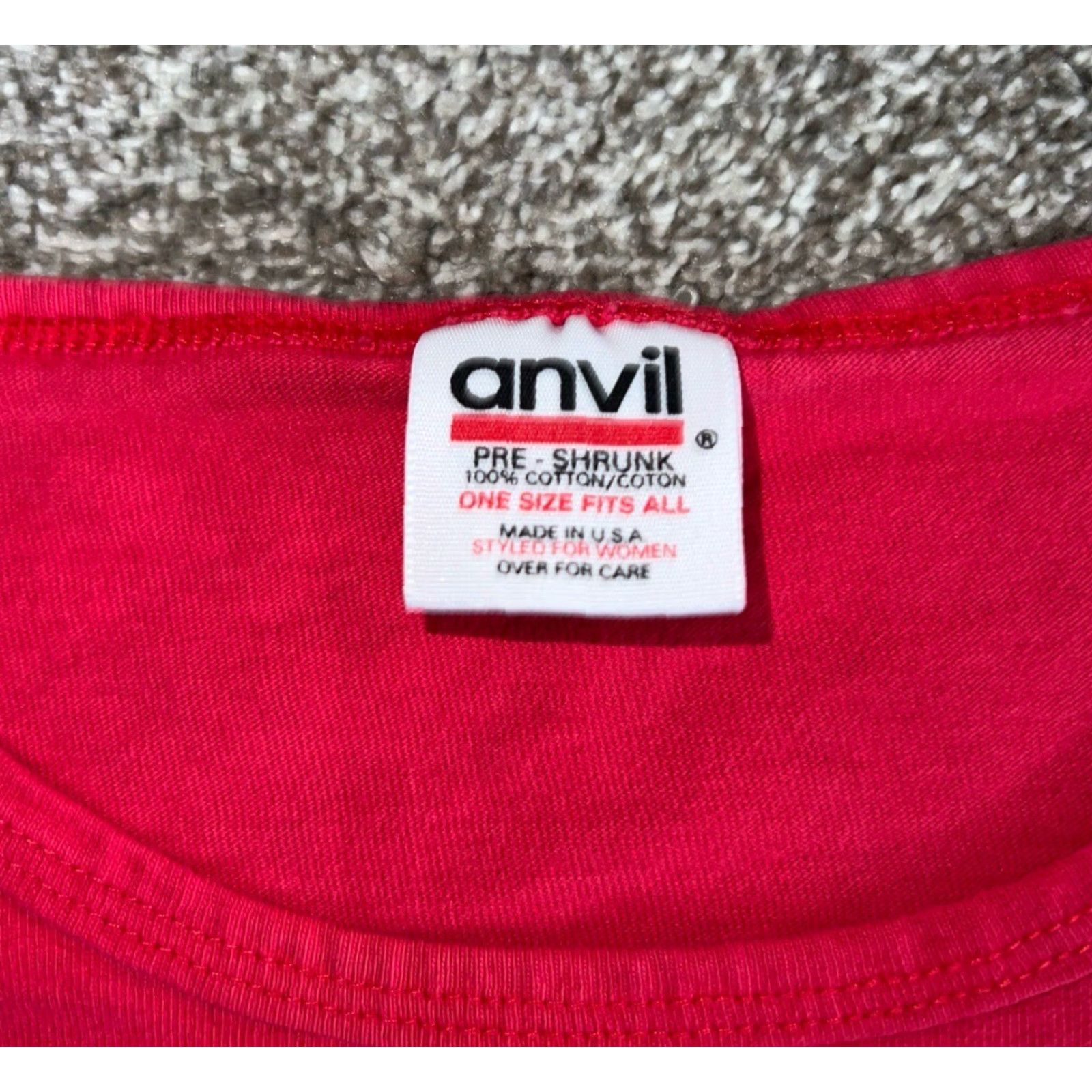 Anvil VINTAGE Anvil Single Stitch USA Graphic Moon WOMENS ONE SIZE FITS ALL Sleep Tee Size ONE SIZE - 3 Thumbnail