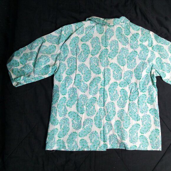 Other Vintage Laura Mae Lifepress Floral Button Shirt Short Sleeve Size XXS / US 00 / IT 34 - 4 Thumbnail