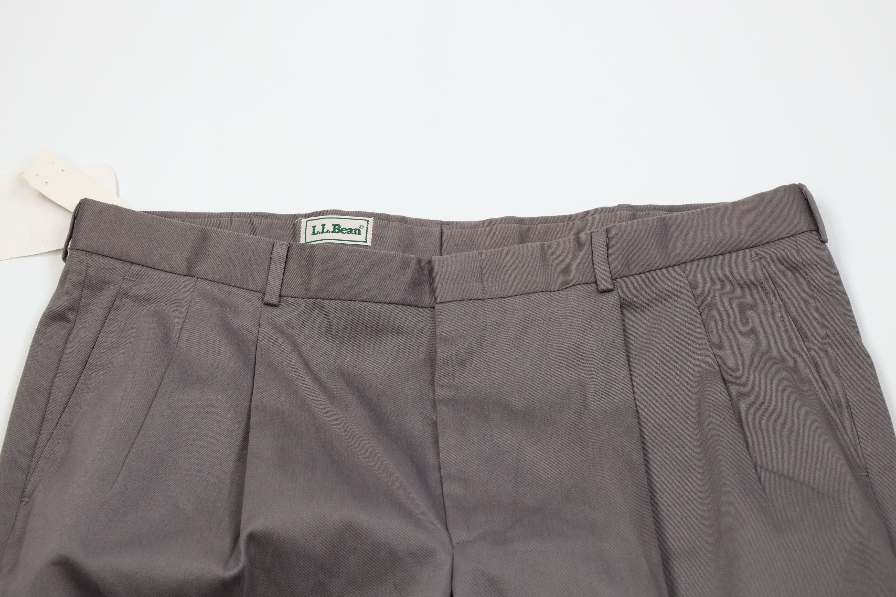 L.L. Bean Deadstock Vintage 90s LL Bean Wide Leg Chino Pants Gray USA Size US 42 / EU 58 - 2 Thumbnail